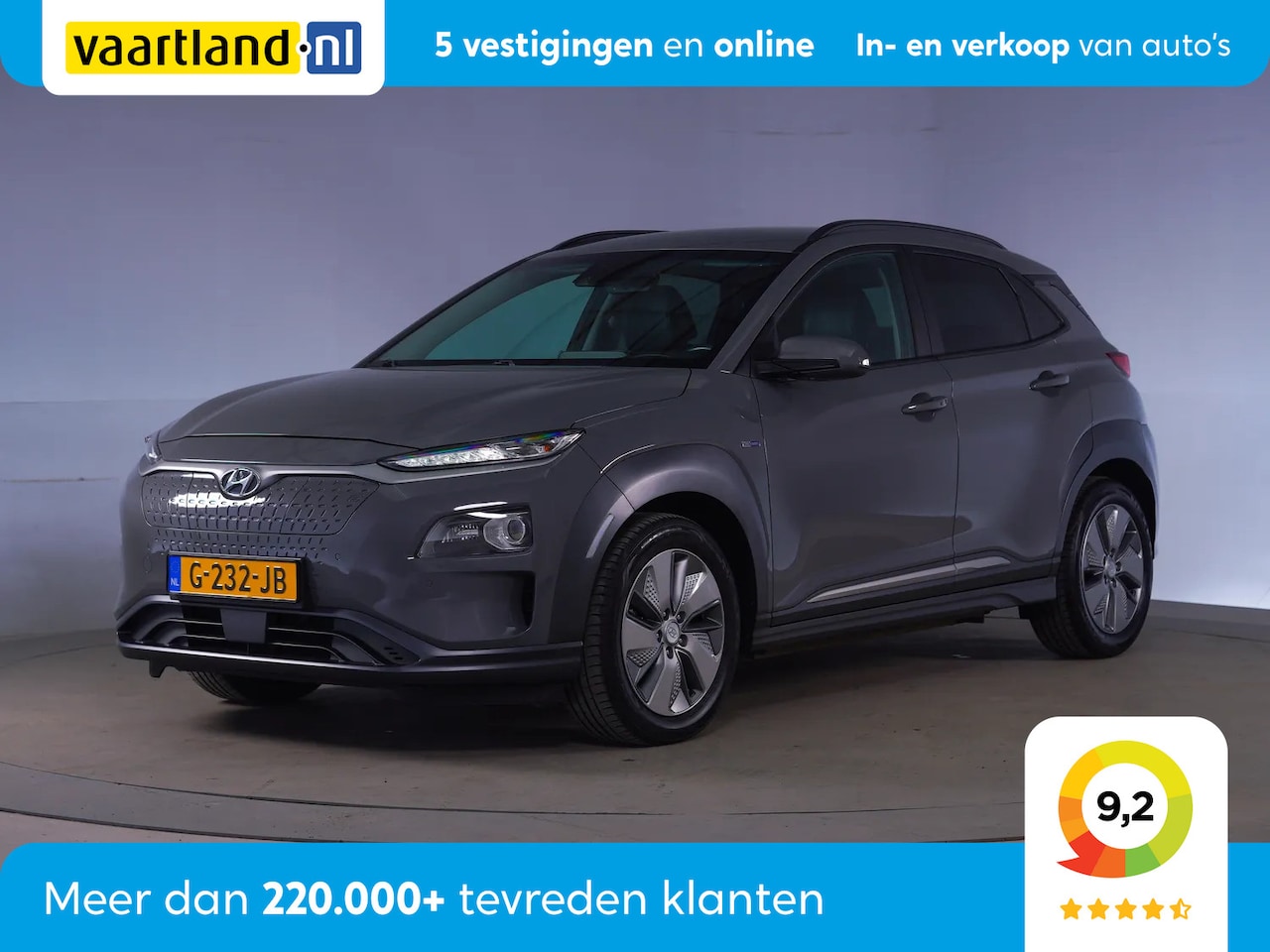 Hyundai Kona Electric - EV Premium 64 kWh [ Leder Nav + cam Privacy glass ] - AutoWereld.nl