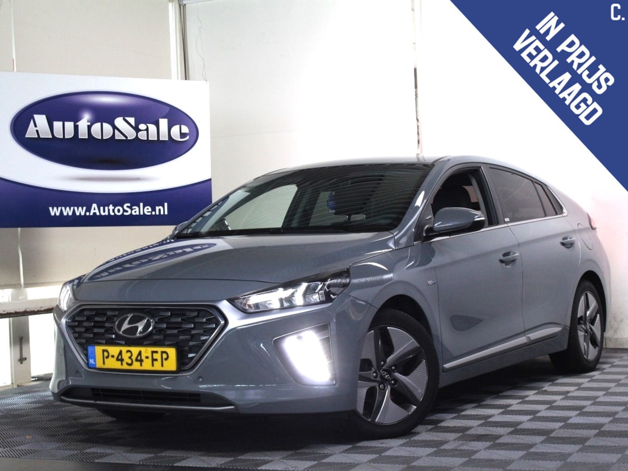 Hyundai IONIQ - 1.6 GDi Premium Plus Sky CARPLAY LEDER ACC MEMORY STUUR/STOELVW '21 - AutoWereld.nl