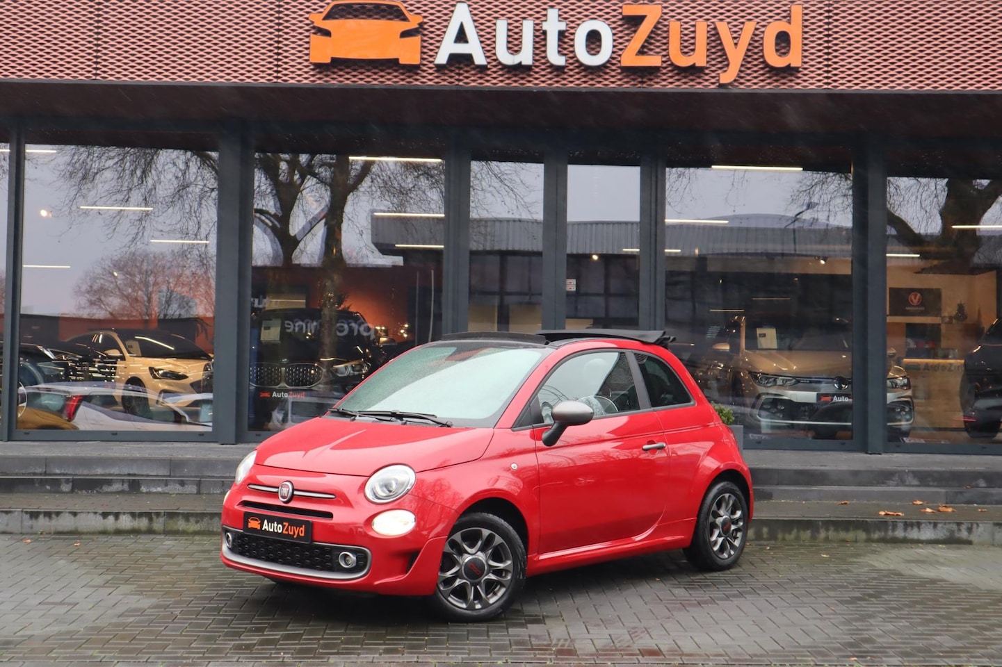 Fiat 500 C - 1.2 Sport Cabrio / leder / Airco / LMV - AutoWereld.nl