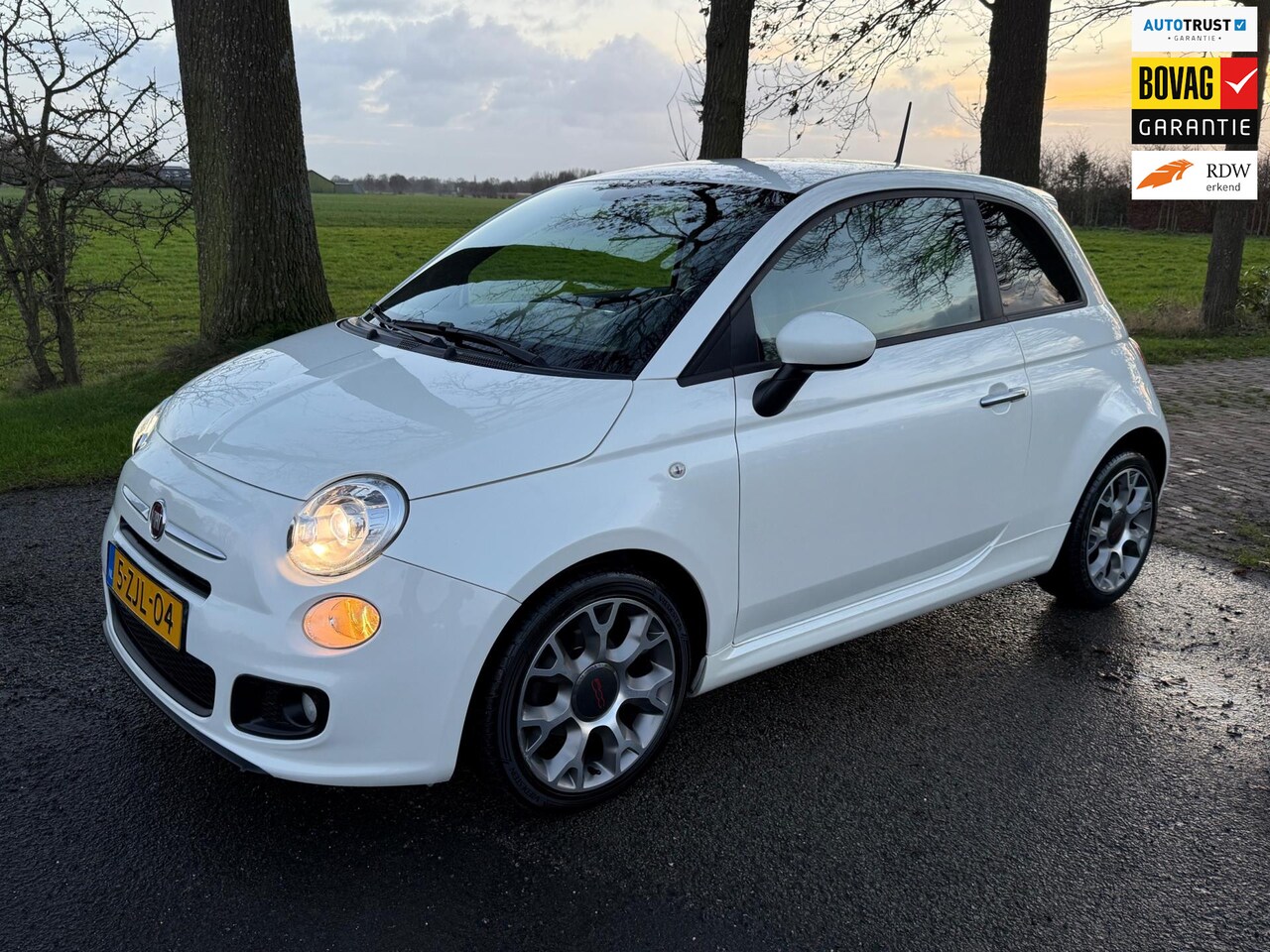 Fiat 500 - 0.9 TwinAir Turbo 500S / Xenon / Airco / NAP / Leder / Lm / Apk / - AutoWereld.nl