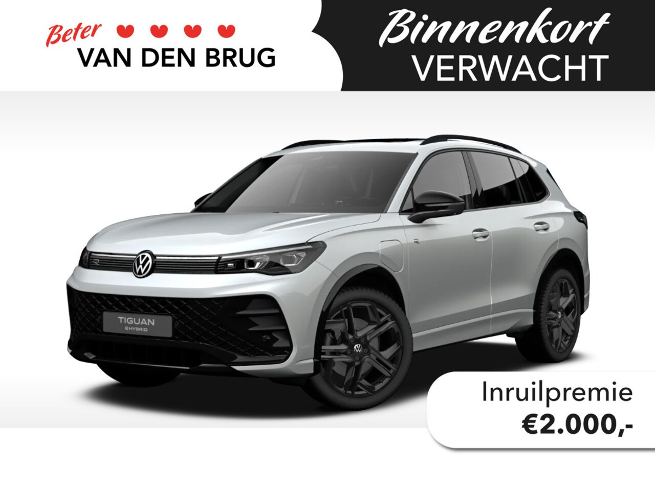 Volkswagen Tiguan - 1.5 eHybrid R-Line Edition 204pk Trekhaak | Panorama | 20 inch | Black Style | Stoelverwar - AutoWereld.nl