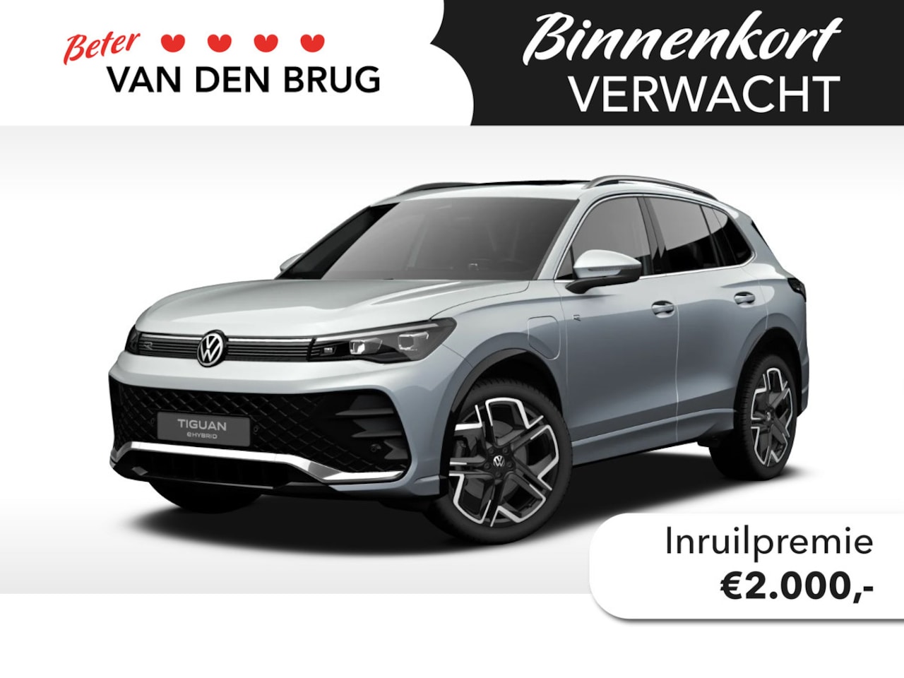 Volkswagen Tiguan - 1.5 eHybrid R-Line Edition 204pk Trekhaak | Panorama | Stoelverwarming | 20 inch - AutoWereld.nl