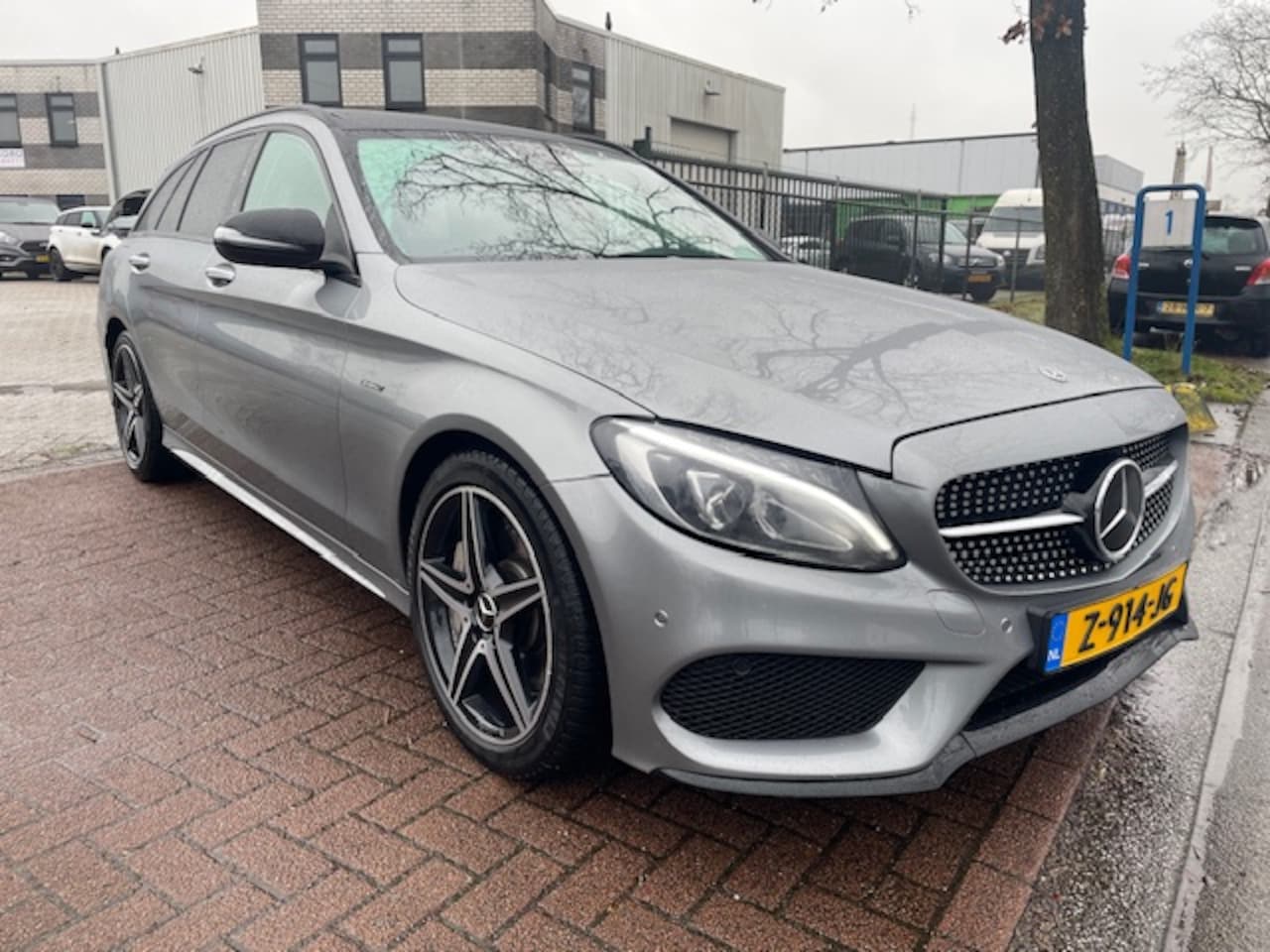 Mercedes-Benz C-klasse Estate - 43 AMG 4MATIC Automaat 118.000km Airco/ECC,Navi,HUD,Panoramadak,Schaalstoelen - AutoWereld.nl