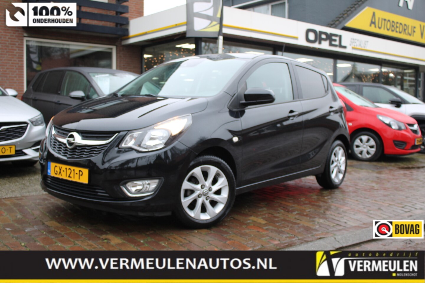 Opel Karl - 1.0 ecoFLEX 75PK Cosmo + 15"/ Clima/ Cruise/ Leder/ Winterpakket/ NL auto - AutoWereld.nl