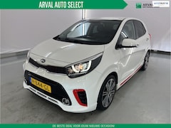 Kia Picanto - 1.0 T-GDI 100pk GT-Line | Zwart met rood leder | Navigatie | Camera | 16 Inch velgen | App