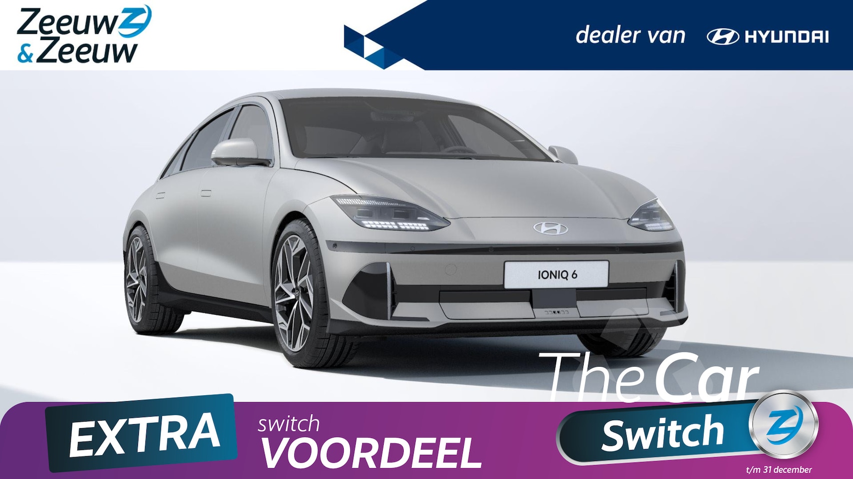 Hyundai IONIQ 6 - LOUNGE 77 KWH | VAN €62.895,- VOOR € 39.950,- | RIJKLAAR!! | - AutoWereld.nl