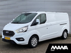 Ford Transit Custom - 300 2.0 TDCI L2H1 2X schuif Automaat 170PK LIMITED LED Cruise Camera Sensoren Trekhaak Blu