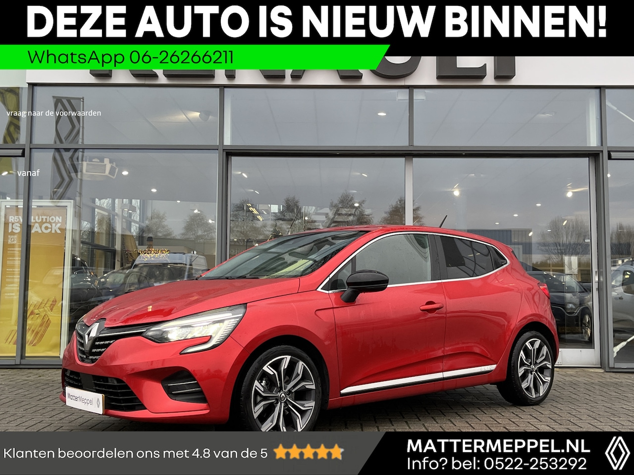 Renault Clio - 1.3 TCe Intens AUTOMAAT | Adaptieve Cruise Control + Autonomisch Rijden | Stoel + Stuurver - AutoWereld.nl