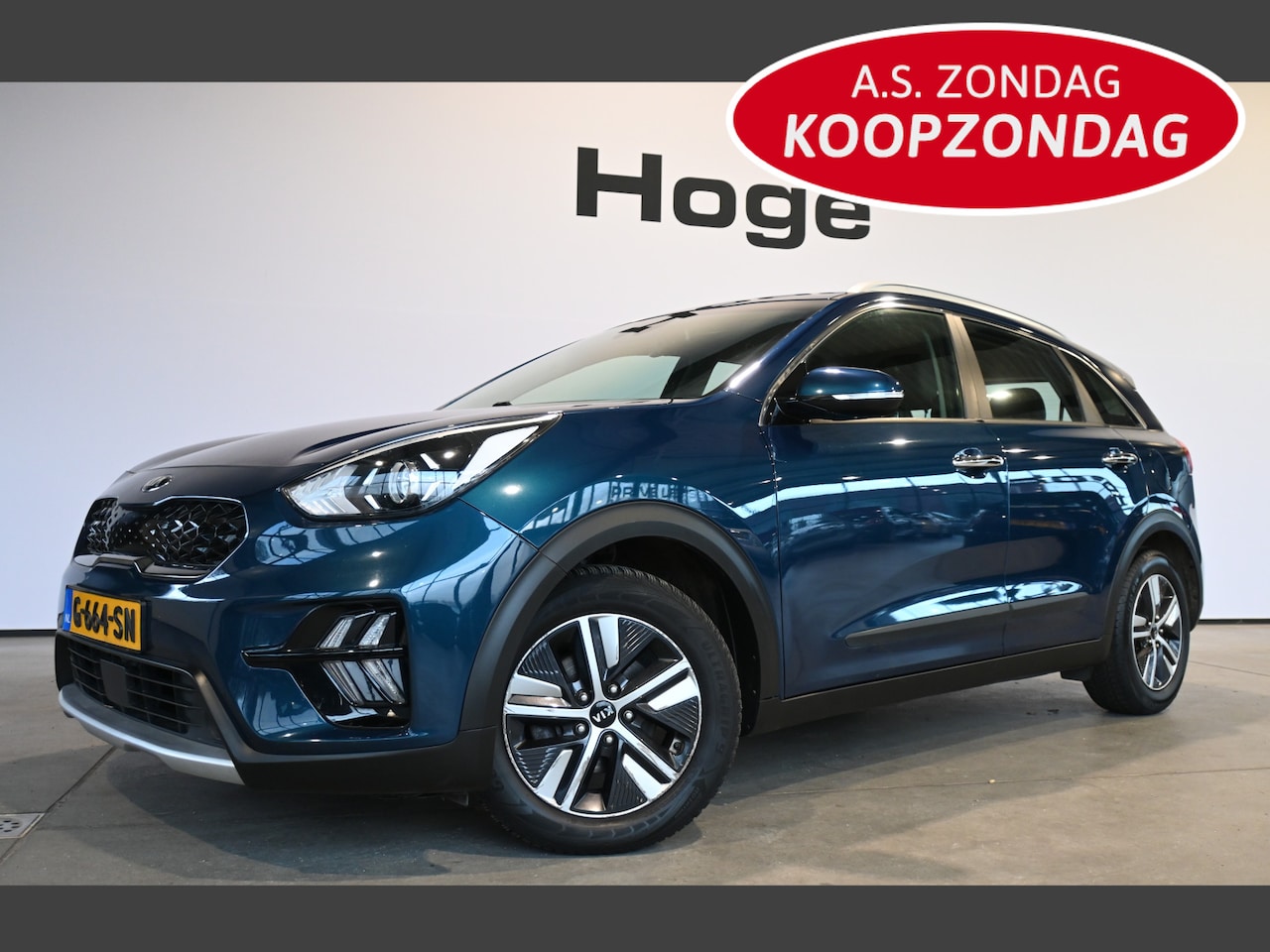 Kia Niro - 1.6 GDi Hybrid ExecutiveLine Automaat Ecc Navigatie LED Rijklaarprijs Inruil Mogelijk! - AutoWereld.nl