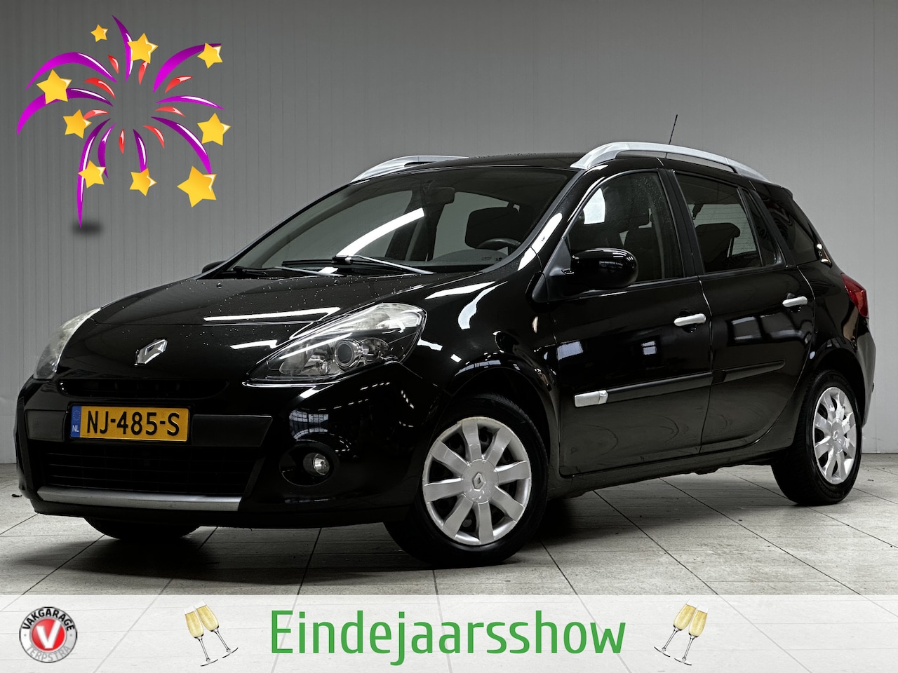 Renault Clio Estate - 1.2 TCE Authentique/ Airco/ Elek. pakket/ C.V. Afstand/ Isofix/ Radio-CD AUX/ LEDER. Stuur - AutoWereld.nl