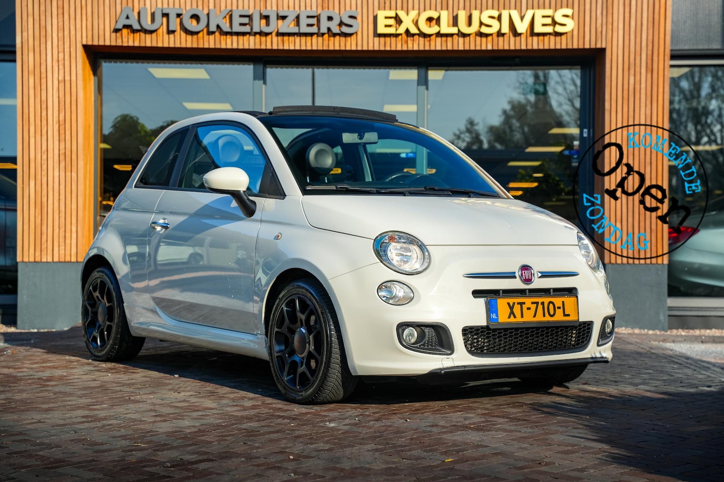 Fiat 500 C - 0.9 TwinAir Turbo 500S Airco Leer/Stof PDC Audio LM - AutoWereld.nl