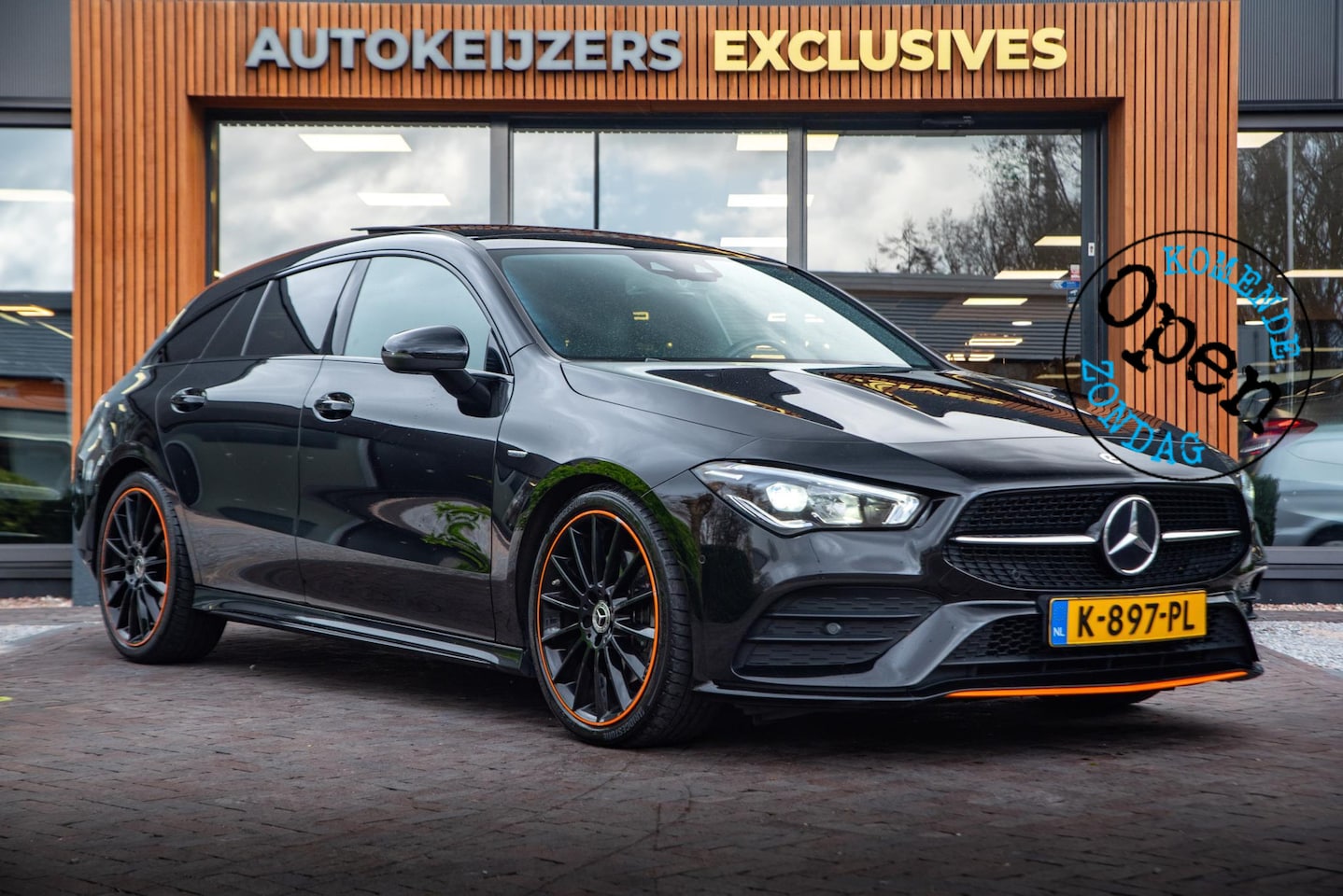 Mercedes-Benz CLA-klasse Shooting Brake - 200 d AMG Edition 1 Orange Panoramadak - AutoWereld.nl