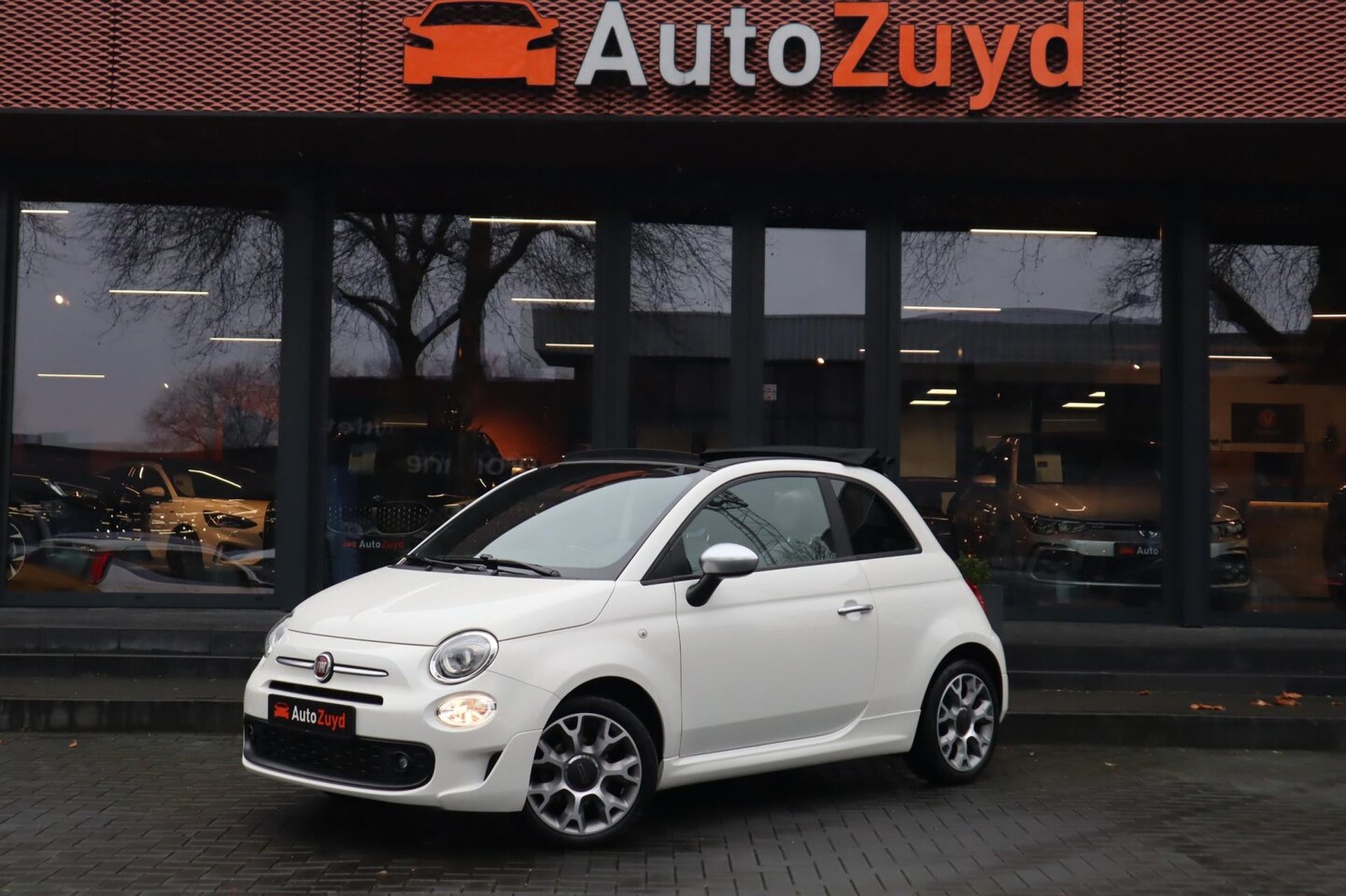 Fiat 500 C - 1.0 Hybrid Sport Cabrio / Virtual / Navi / Leder / Clima - AutoWereld.nl