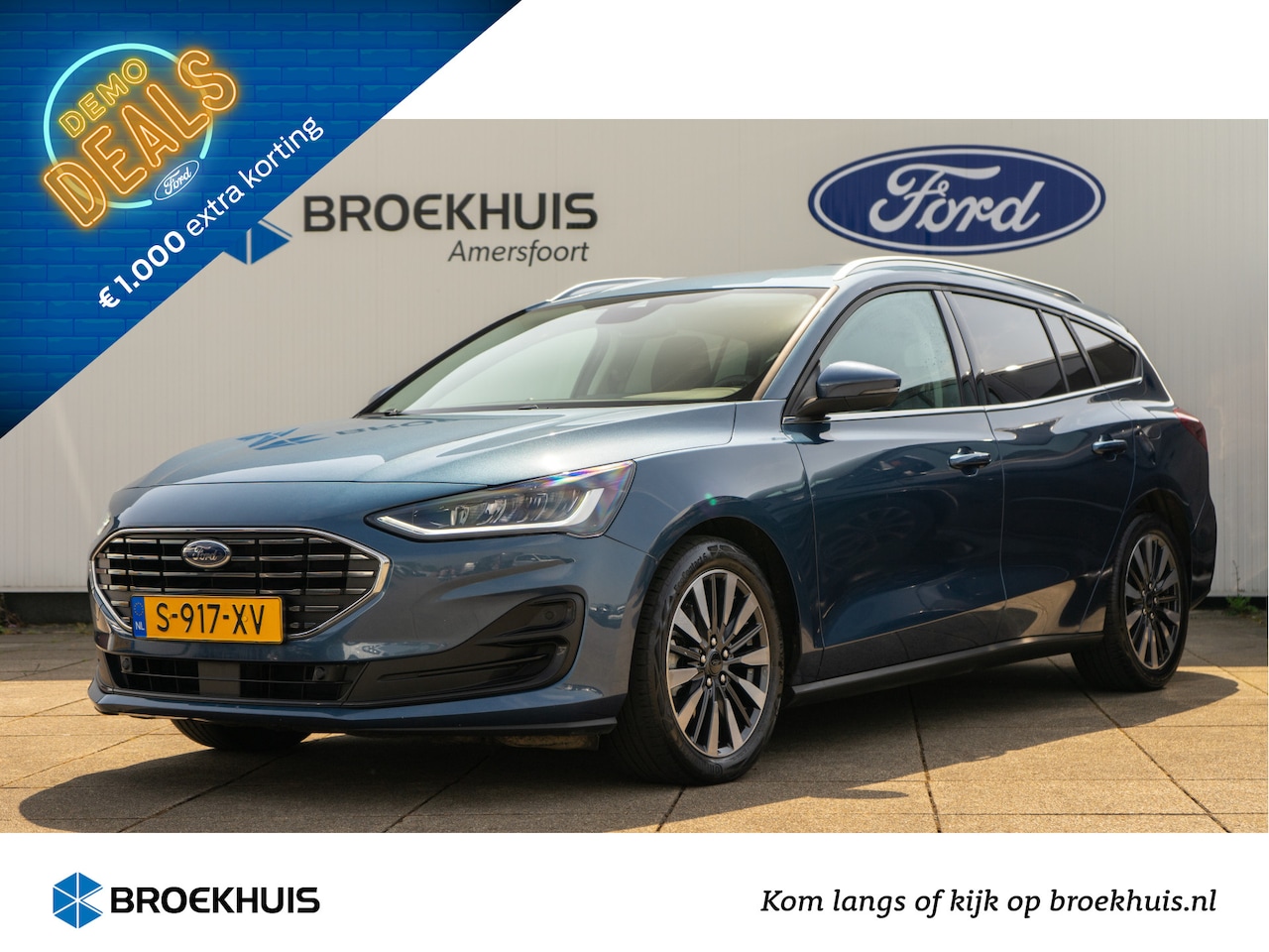 Ford Focus Wagon - 1.0 EcoBoost Hybrid 125PK Titanium X | STOEL+STUUR+VOORRUITVERWARMING | CAMERA | NAVI | B& - AutoWereld.nl