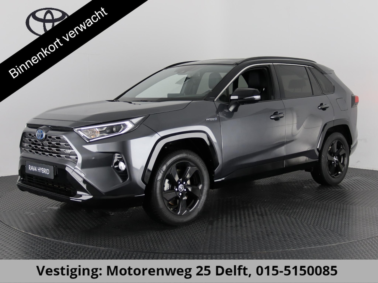 Toyota RAV4 - 2.5 HYBRID AWD EXECUTIVE BI-TONE BIJNA 2020. 1650 KG TREKGEWICHT 100% ONDERHOUDEN. GARANTI - AutoWereld.nl