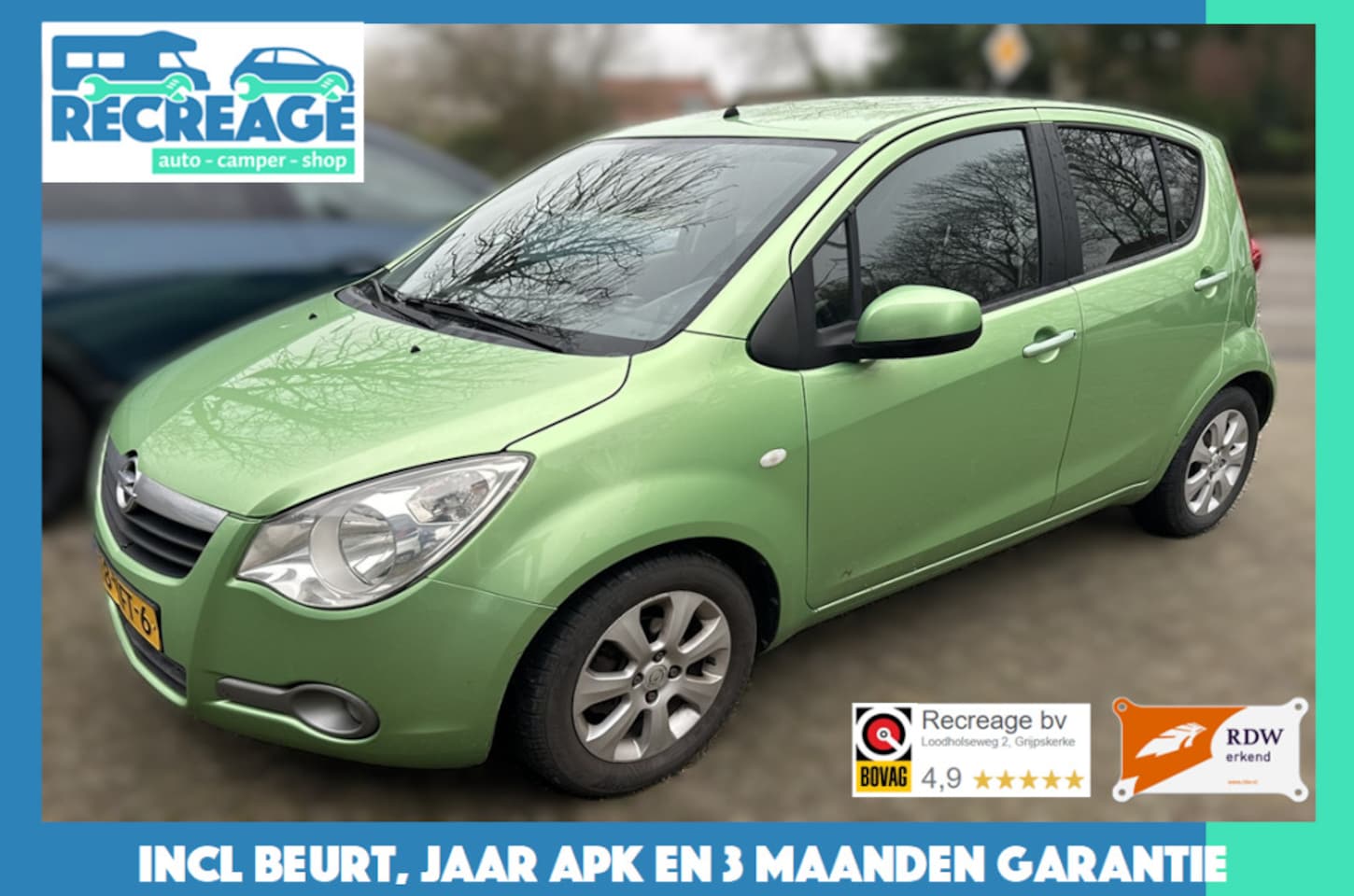 Opel Agila - 1.2 Enjoy | Airco | Carplay | Jaar APK, beurt en 3 mnd garantie - AutoWereld.nl