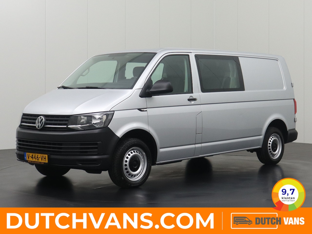 Volkswagen Transporter - 2.0TDI Lang Dubbele Cabine | Navigatie | Camera | Airco | Trekhaak - AutoWereld.nl