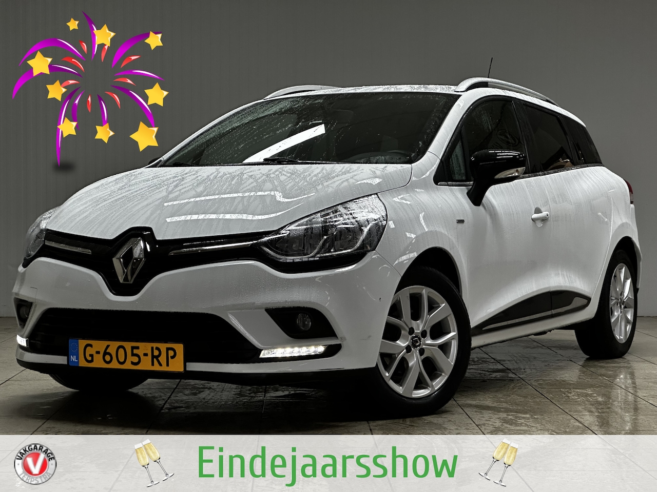 Renault Clio Estate - 0.9 TCe Limited/ Keyless/ 16'' LMV/ DAB+/ Apple + Android/ Navi/ Airco/ Cruise/ Elek. pakk - AutoWereld.nl