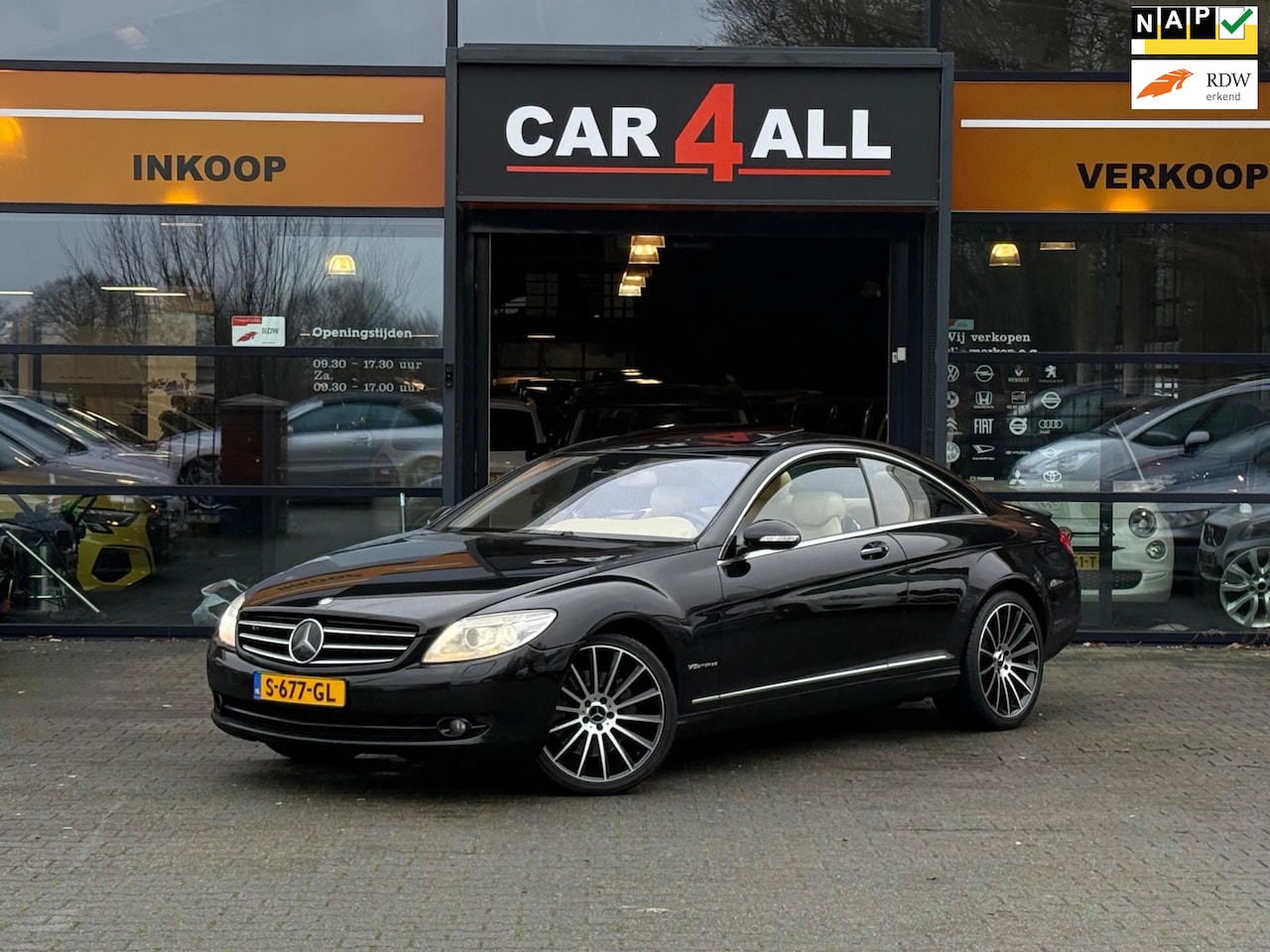 Mercedes-Benz CL-klasse - 500 5.5 AMG LEDER/SOFTCLOSE/NACHTZICHT/LUCHTVERING - AutoWereld.nl