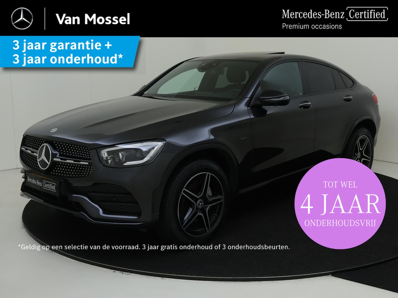 Mercedes-Benz GLC-klasse Coupé - 300e 4MATIC Business Solution AMG / Schuifdak/ Night/ Carplay/ 360 camera - AutoWereld.nl