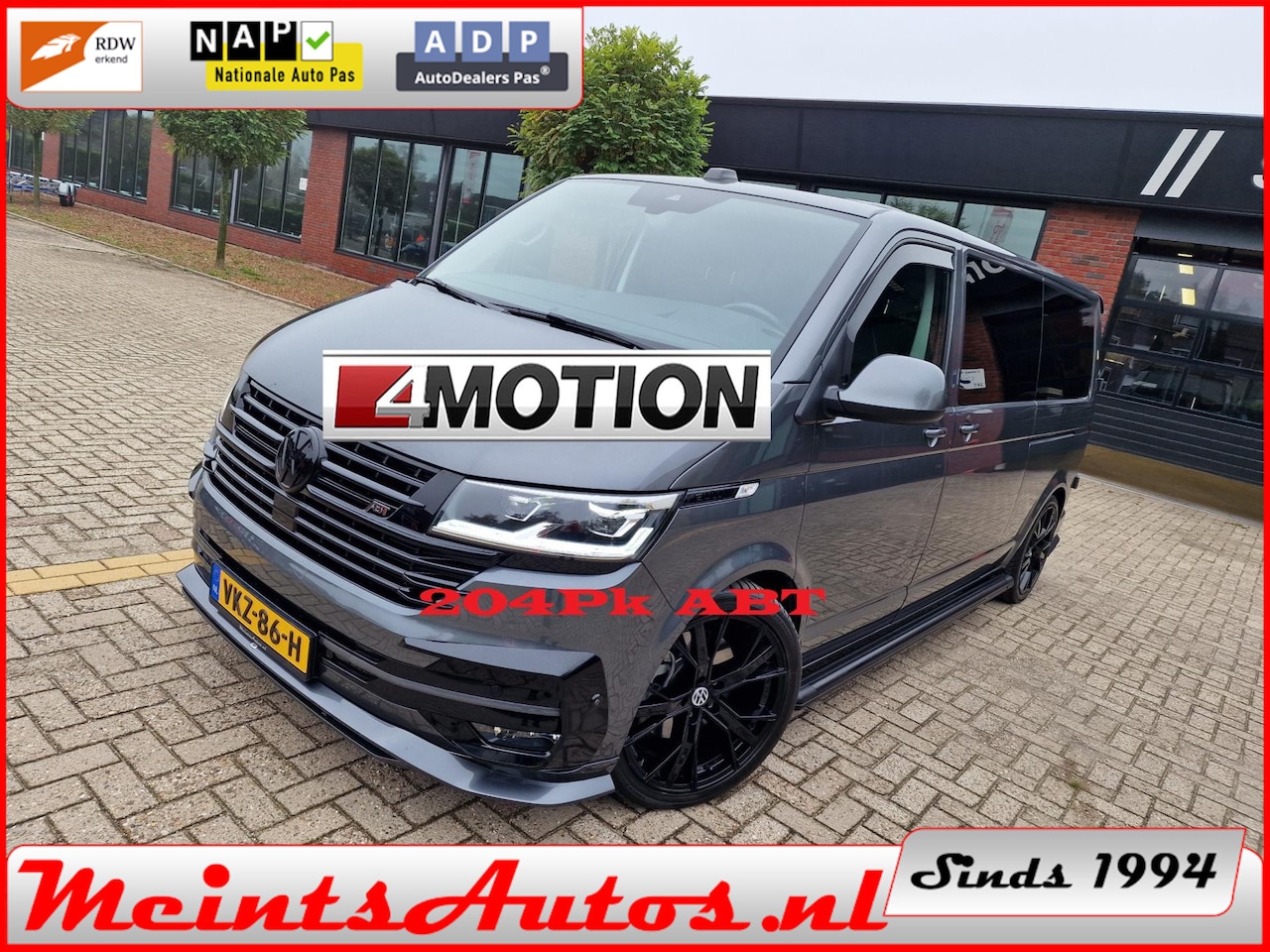 Volkswagen Transporter - T6.1 2.0 TDI 204Pk Bulli 4-MOTION ABT DC Dubbele Cabine DSG L2H1 DIG. COCKPIT ADAPT. CRUIS - AutoWereld.nl