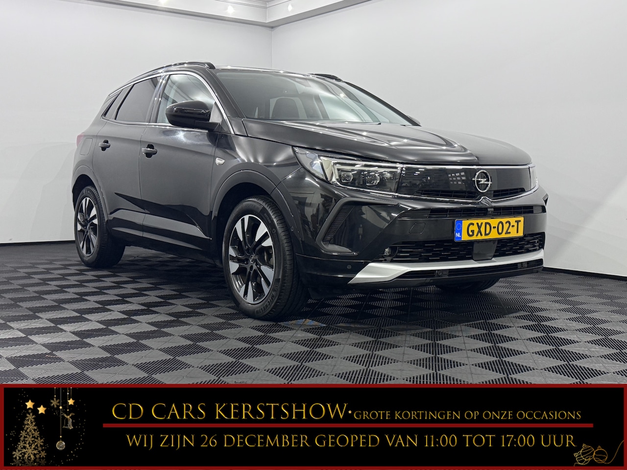 Opel Grandland - 1.2 Turbo GS Line Half leder, 360 Camera, Winterpakket, Virtual desk, Navi, Keyless start - AutoWereld.nl