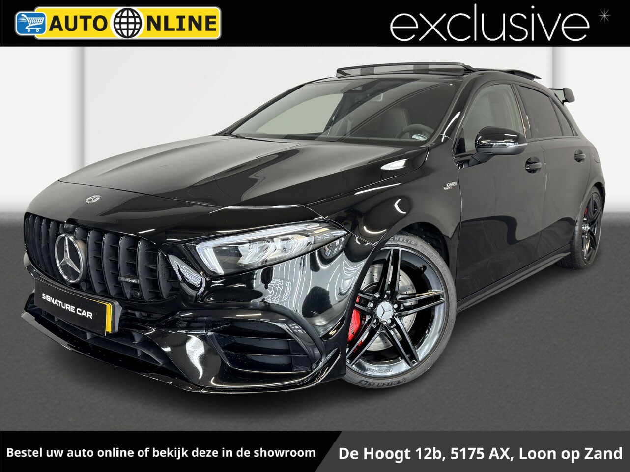 Mercedes-Benz A-klasse - AMG 45 S 4MATIC+✅Panoramadak✅Sfeerverlichting✅Digital Cockpit✅Stoelverwarming✅AMG 45S✅Open - AutoWereld.nl