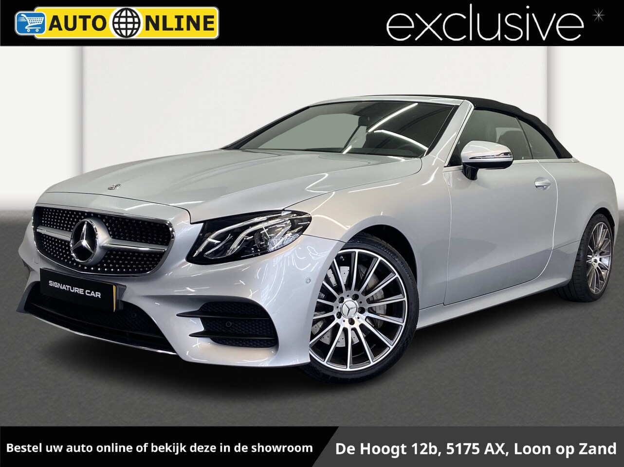 Mercedes-Benz E-klasse Cabrio - 350 Premium Plus✅AMG-Line✅Sfeerverlichting✅Trekhaak✅Stoelverwarming✅Virtual Cockpit✅Nekver - AutoWereld.nl