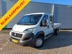 Fiat Ducato - 35H 2.3 MultiJet L3H1 DC 6 Zitplaatsen, prijs is ex btw, trekhaak, Open laadbak, Pick-up,