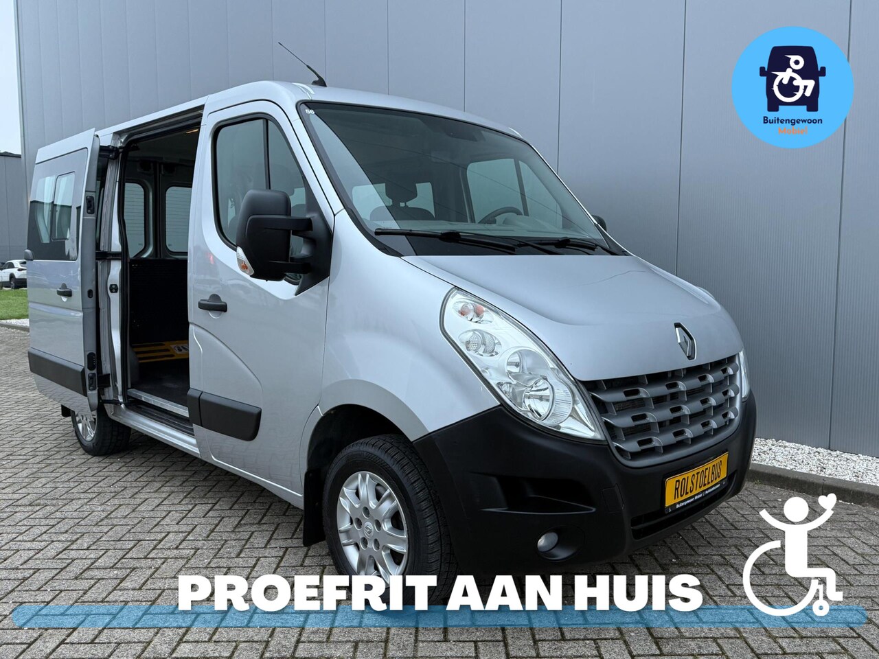 Renault Master - 2.3 Rolstoelbus AIRCO Handgas Zelfrijder of meerijder - AutoWereld.nl