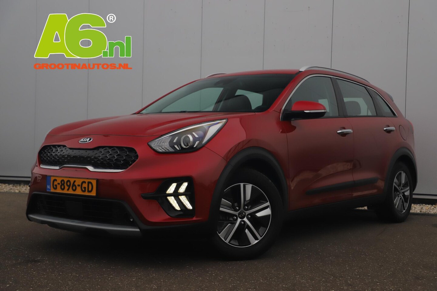 Kia Niro - 1.6 GDi Hybrid DynamicLine 140PK Automaat Facelift Half Leder Navigatie Camera Carplay And - AutoWereld.nl