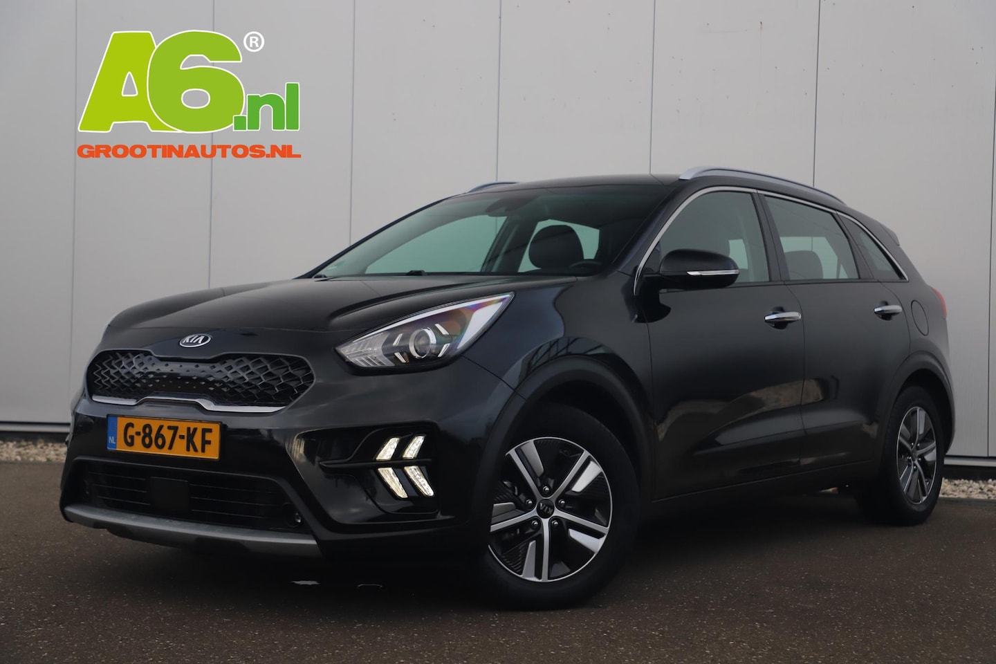 Kia Niro - 1.6 GDi Hybrid DynamicLine 140PK Automaat Half Leder Navigatie Camera Adaptive Cruise Lane - AutoWereld.nl