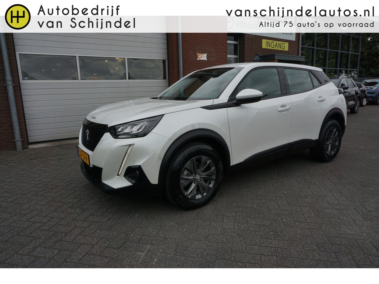 Peugeot 2008 - 1.2 PURETECH 131PK ACTIVE PARELMOER WIT METALLIC ZGAN NIEUWSTAAT!! NAVIGATIE ANDROID-APPLE - AutoWereld.nl