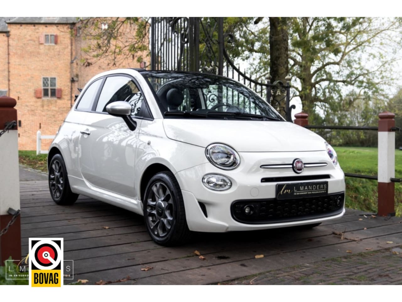 Fiat 500 C - 1.0 Hybrid Rockstar 2021 WIT | Cabrio | Sport | Leder | Airco - AutoWereld.nl