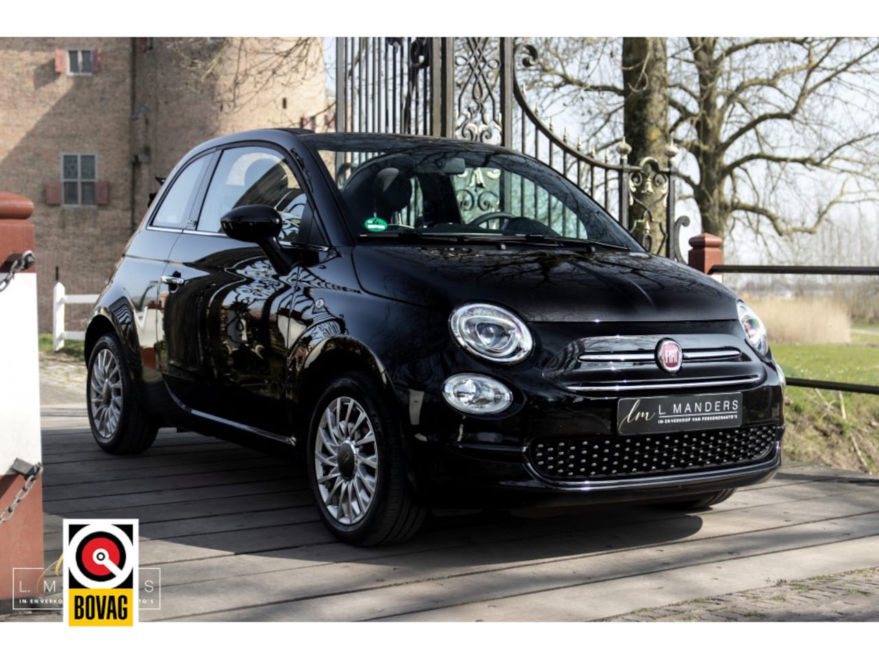 Fiat 500 C - 1.2 Lounge 2020 ZWART | Cabrio | Apple CarPlay | Benzine | PDC - AutoWereld.nl