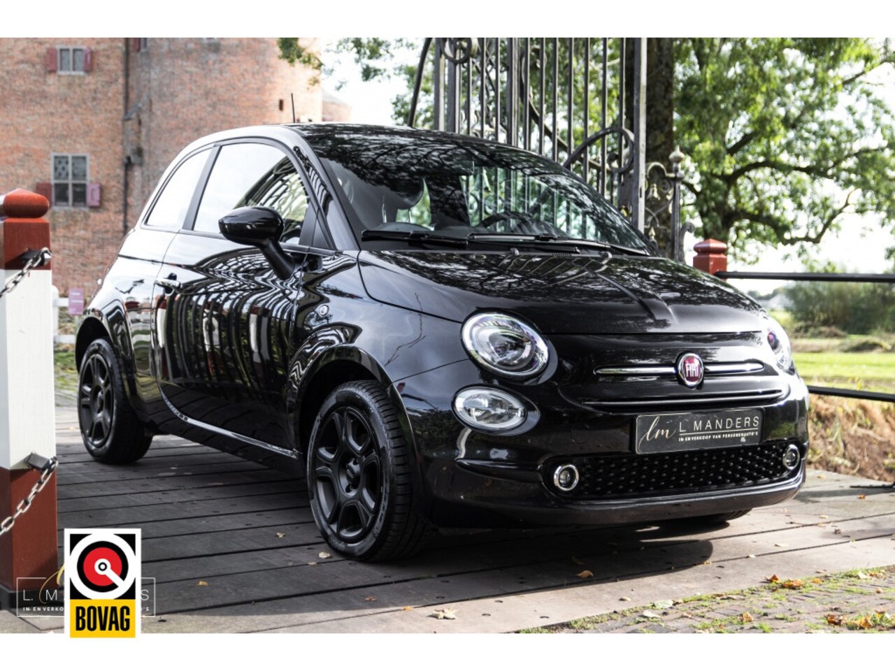 Fiat 500 - 1.0 Hybrid Club 2022 ZWART | Airco | Apple CarPlay - AutoWereld.nl