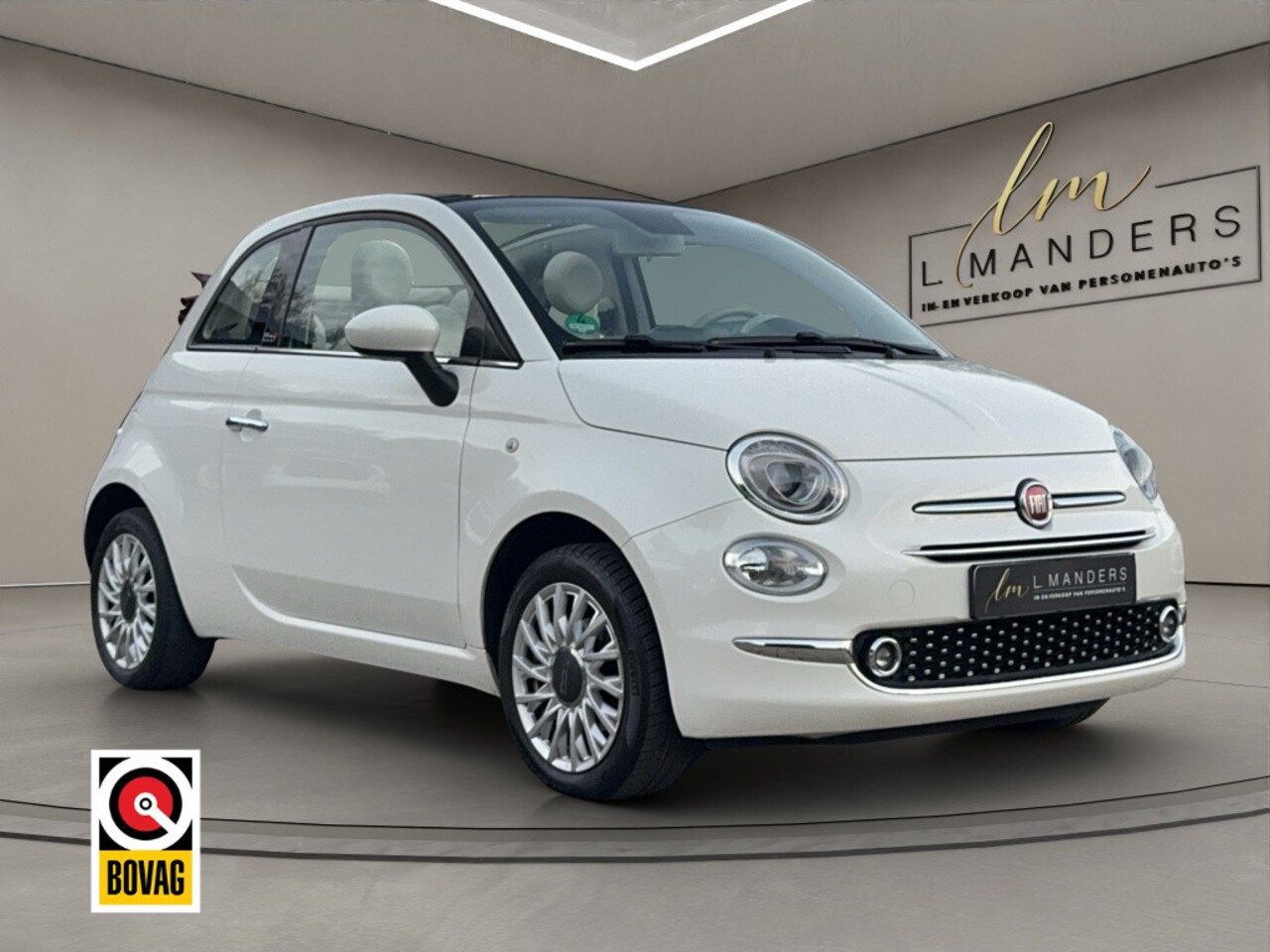 Fiat 500 C - 1.2 Lounge 2017 WIT | Cabrio | Nieuwe distributieriem - AutoWereld.nl