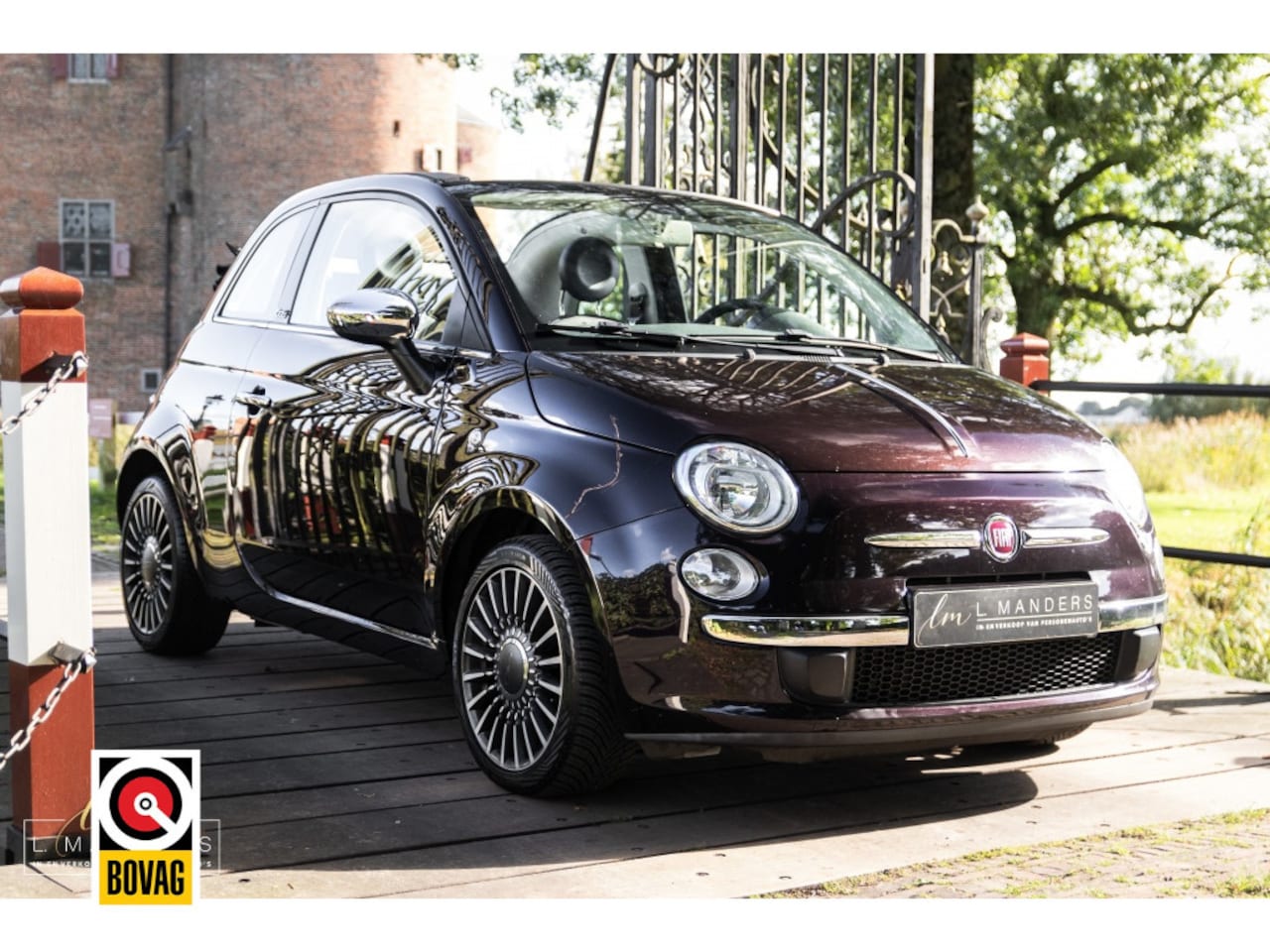 Fiat 500 C - 0.9 TwinAir T Lounge 2014 PAARS | Cabrio | NL | Benzine - AutoWereld.nl