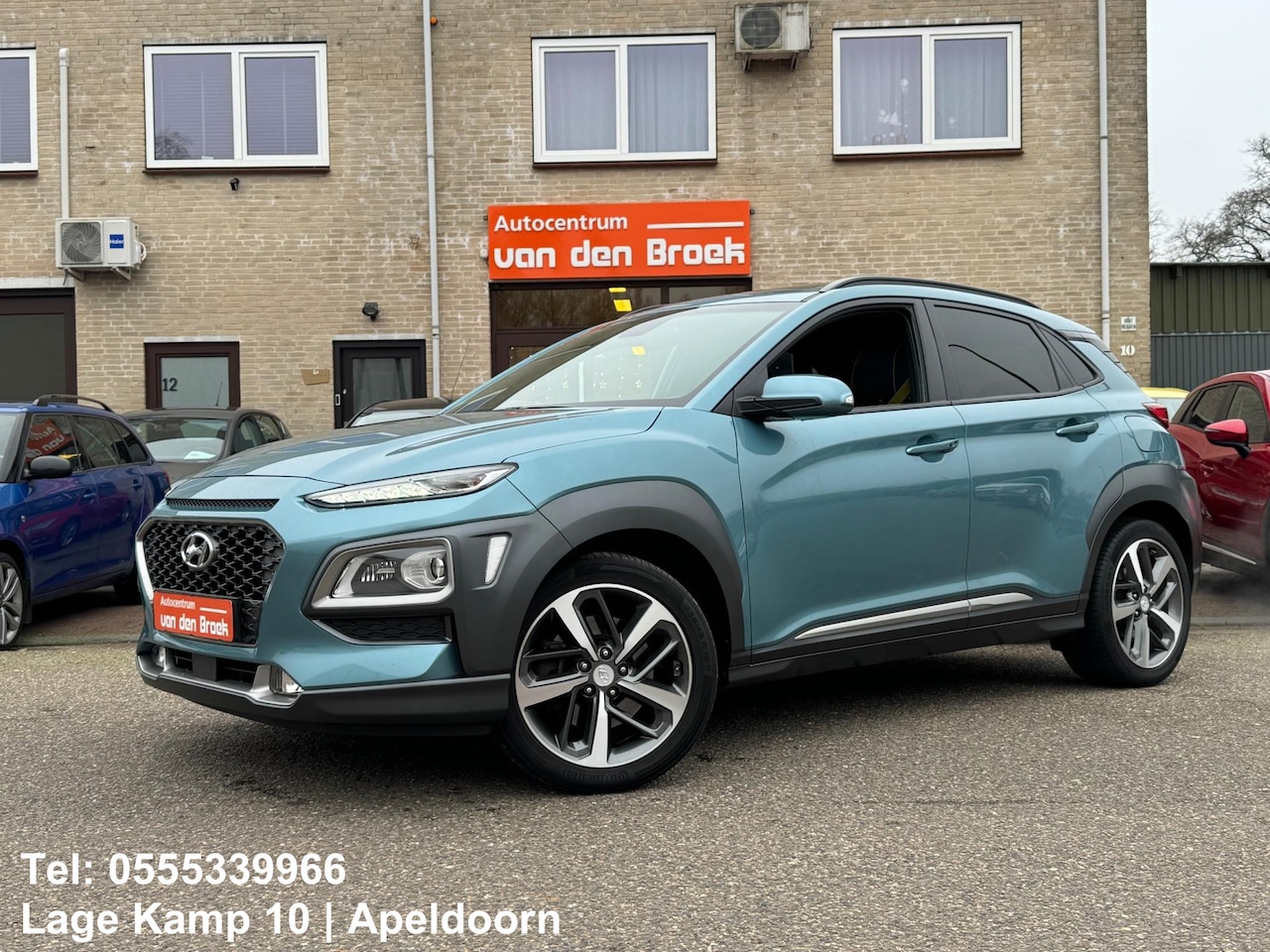 Hyundai Kona - 1.6 T-GDi Premium 4WD Automaat Navi Panorama Xenon Leder Camera Climate Cruise Ctr Pdc Sto - AutoWereld.nl