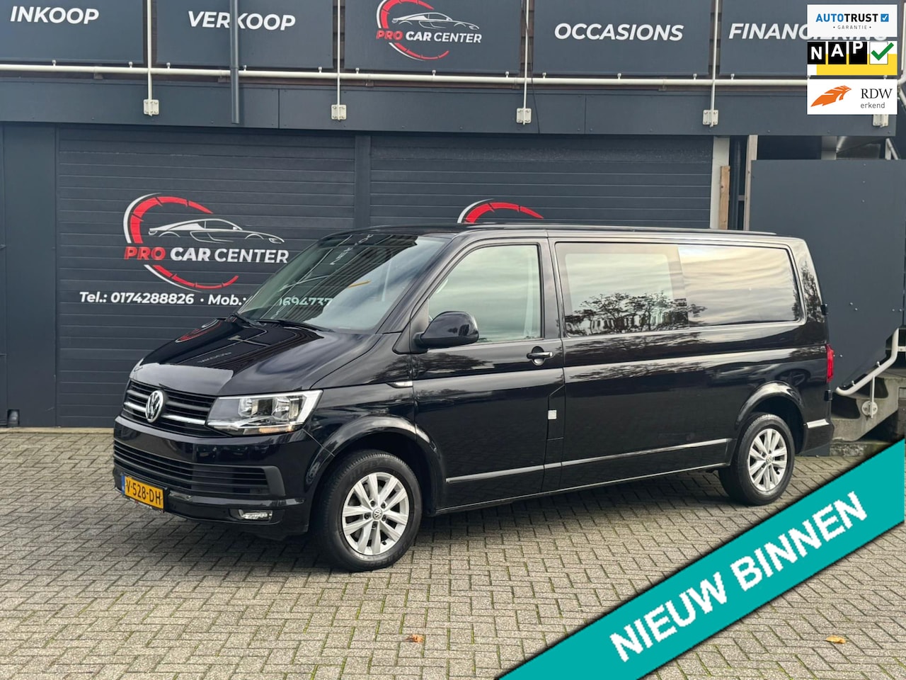 Volkswagen Transporter - 2.0 TDI L2H1 DC Comfortline AIRCO|D.CABINE|CRUISE|V-A PDC|EL.RAMEN|NAP|APK - AutoWereld.nl