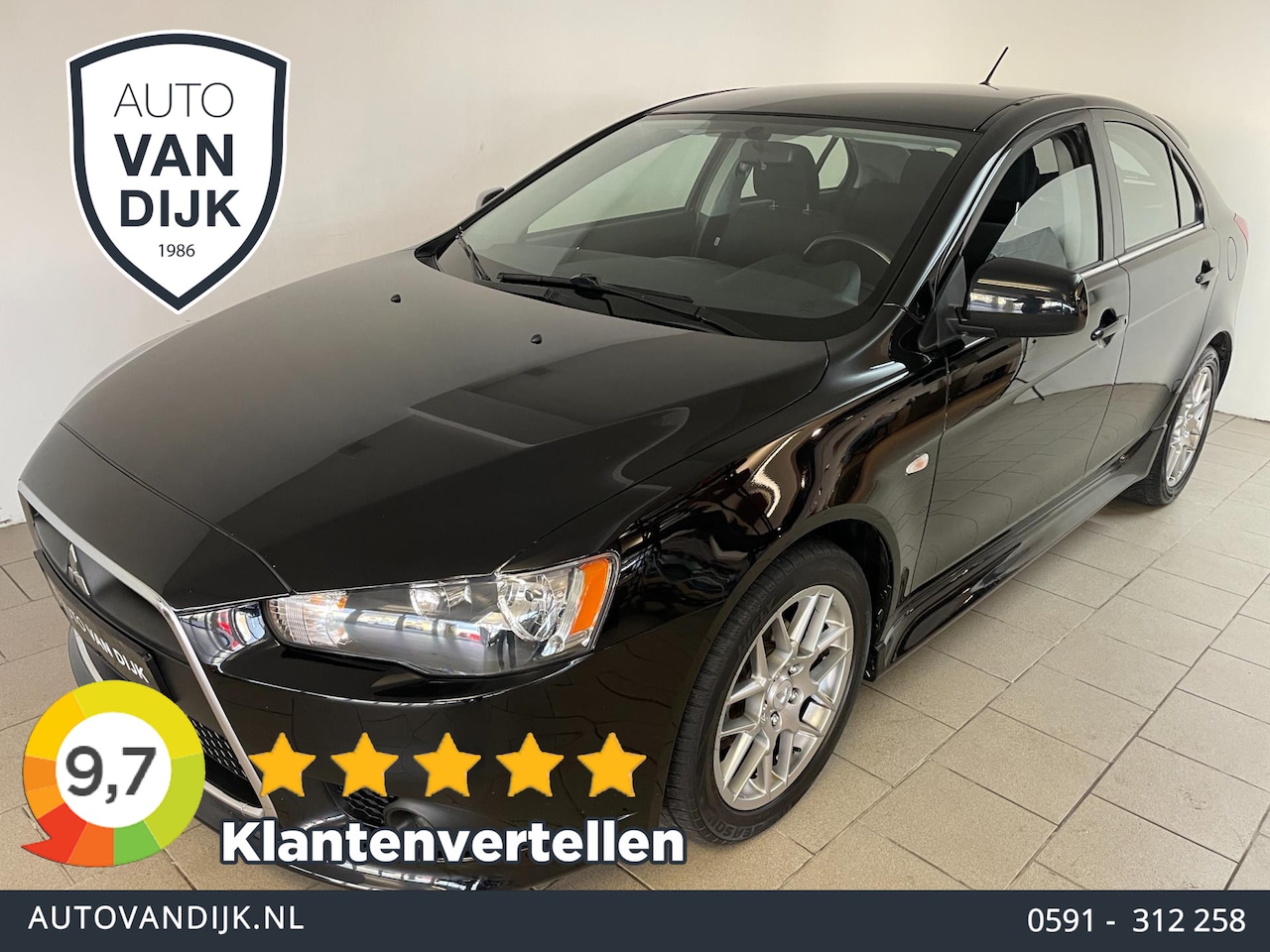 Mitsubishi Lancer Sportback - 1.6 Limited Edition AIRCO BLUETOOTH ELEK RAMEN CENT VERG 17INCH VELGEN ZEER NETTE AUTO - AutoWereld.nl