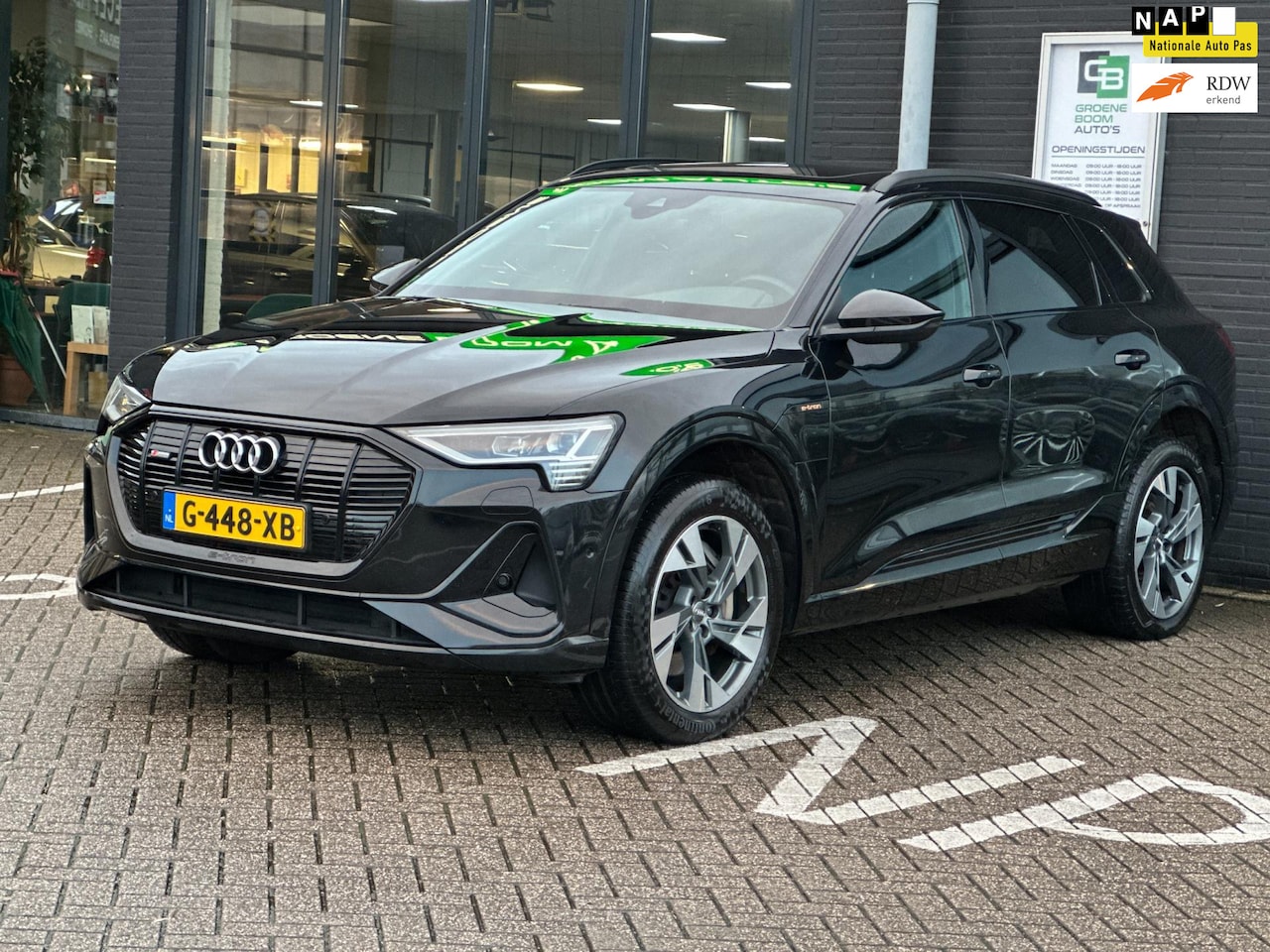 Audi e-tron - E-tron 50 quattro Launch edition Black 71 kWh/PANO-DAK/APP-CONNECT/NL-AUTO NAP!! - AutoWereld.nl