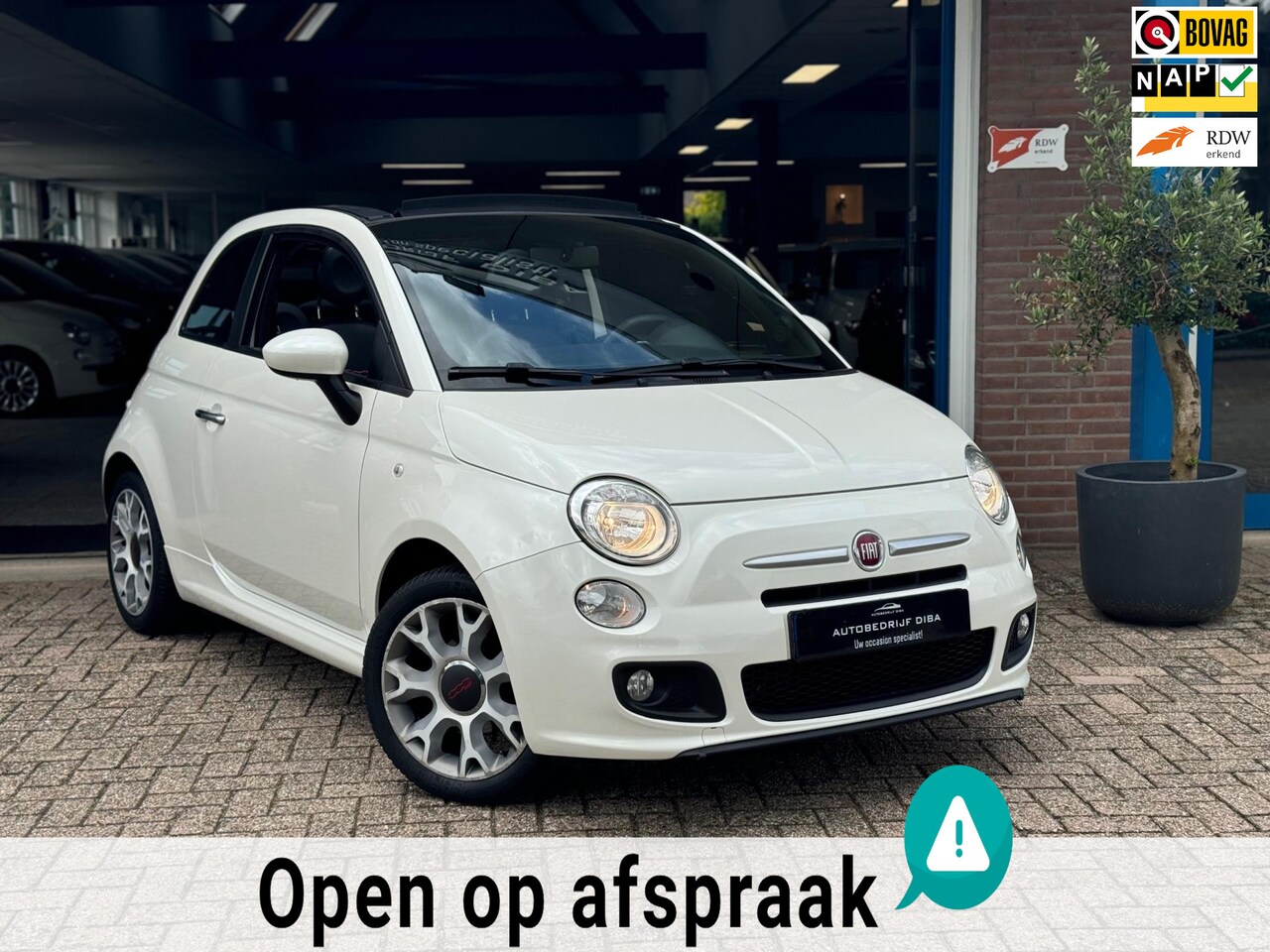 Fiat 500 C - 0.9 TwinAir Turbo 500S 2015 AIRCO LEDER APK NAP! - AutoWereld.nl