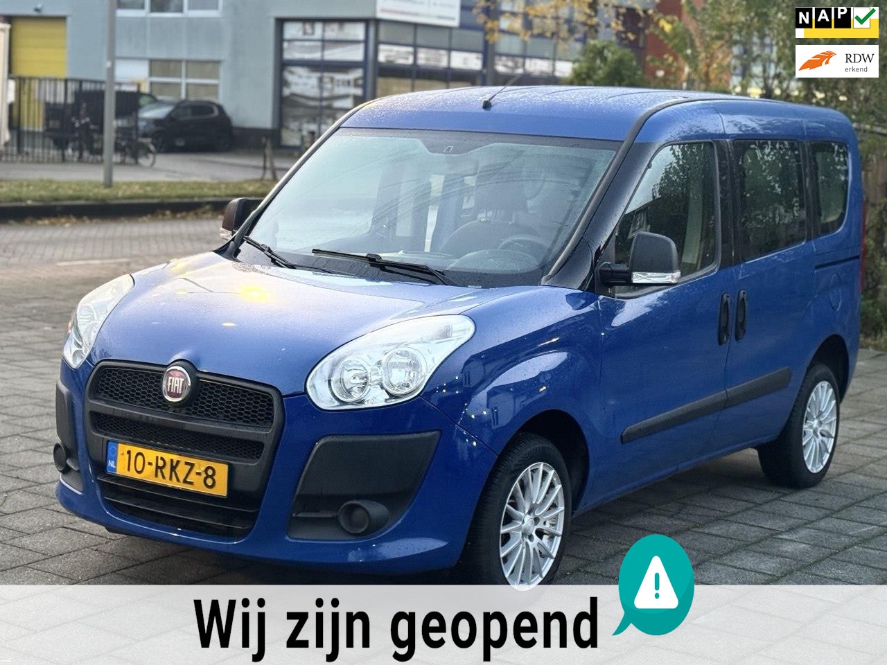 Fiat Doblò - 1.4 Dynamic 1.4 Dynamic, 7person, 2eigenaar .aluminium velgen, airco,2 schuifdeuren - AutoWereld.nl