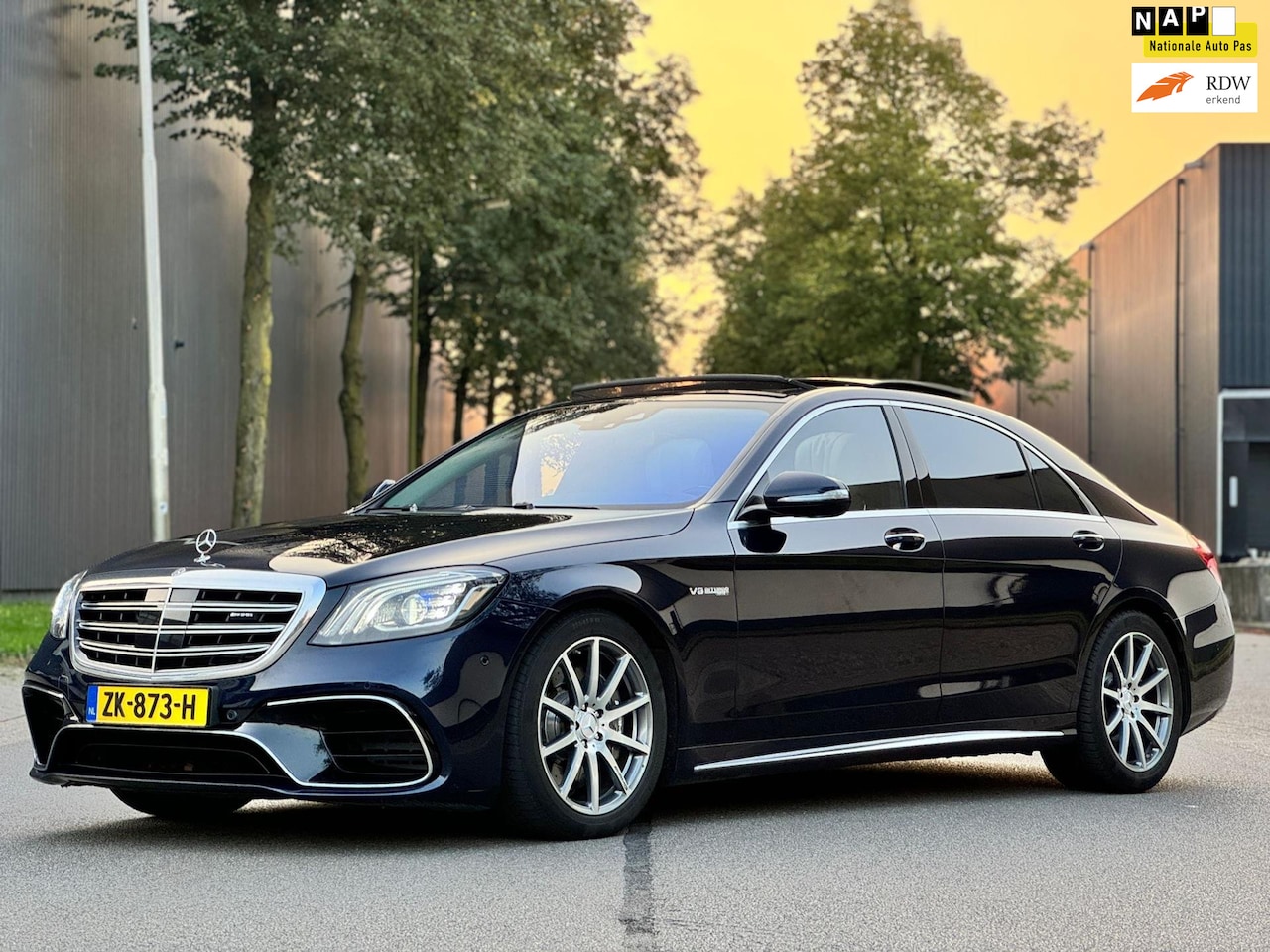 Mercedes-Benz S-klasse - AMG 63 4Matic+ Lang Premium Plus/TOP ONDERHOUDEN - AutoWereld.nl