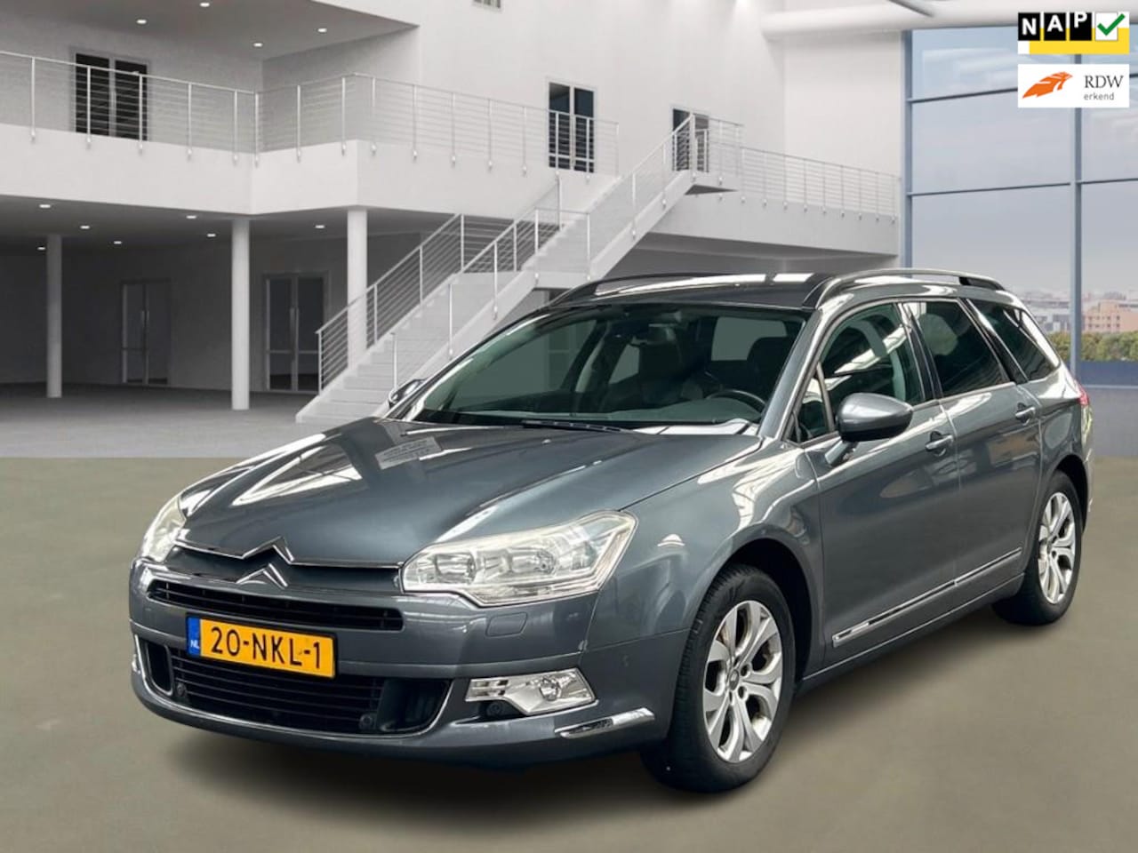 Citroën C5 Tourer - 1.6 THP Business/LAGE KM NAP/NAVI/PSENSOR/LEDER/DEALERONDERH/ - AutoWereld.nl