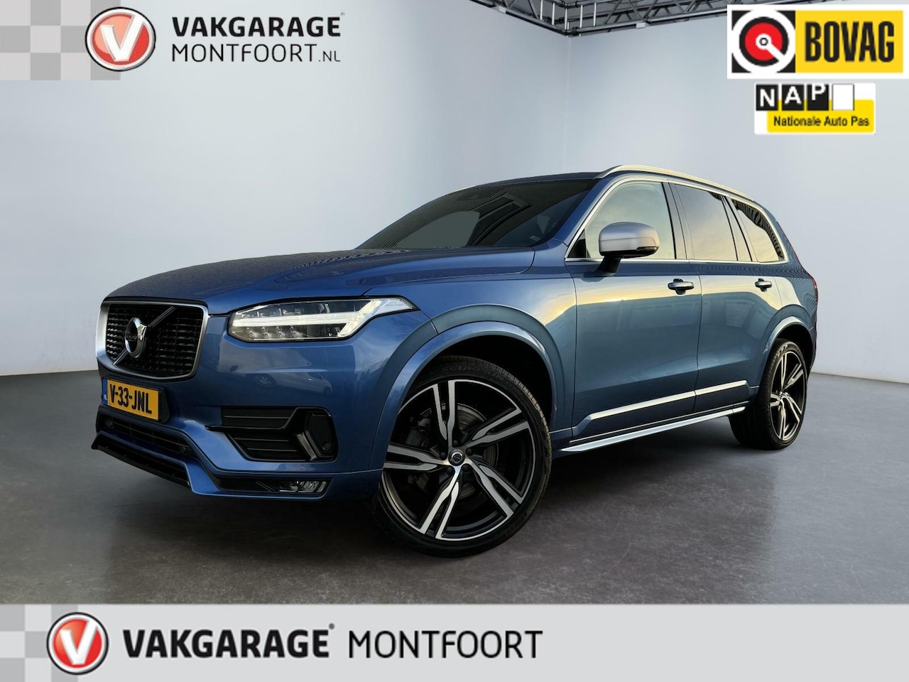 Volvo XC90 - 2.0 D5 AWD R-Design|Grijs Kenteken!!|Euro 6|EX BTW|Automaat|79.000 km|Leder|Stoel-verw./Ko - AutoWereld.nl