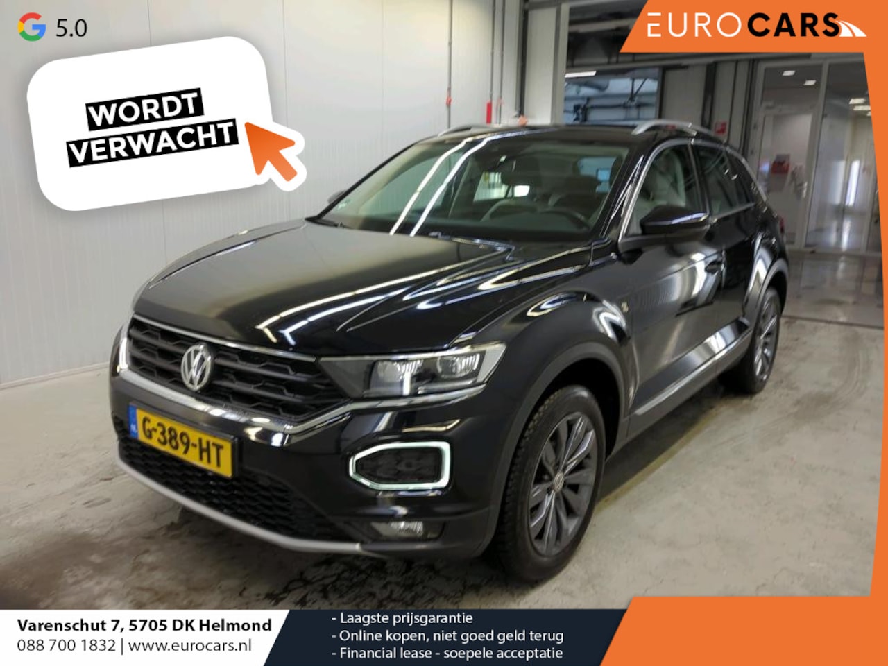 Volkswagen T-Roc - 1.5 TSI 150pk DSG Sport Trekhaak Navigatie Parkeersensoren Cruise Control Ledverlichting L - AutoWereld.nl