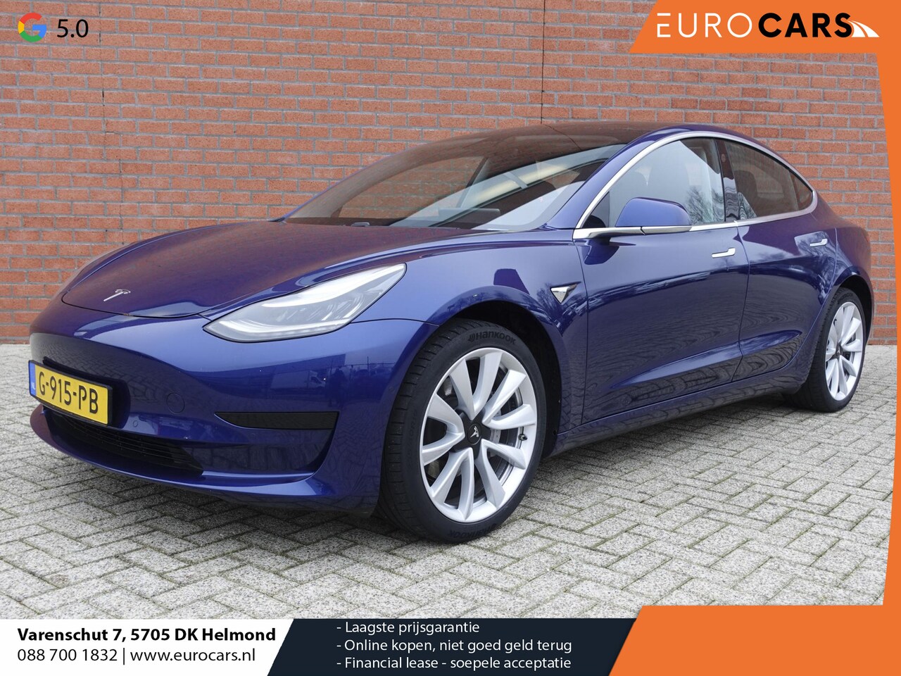 Tesla Model 3 - Standard RWD Plus 60 kWh Autopilot Premium Connectivity Leder Panoramadak PDC VA Camera Fu - AutoWereld.nl