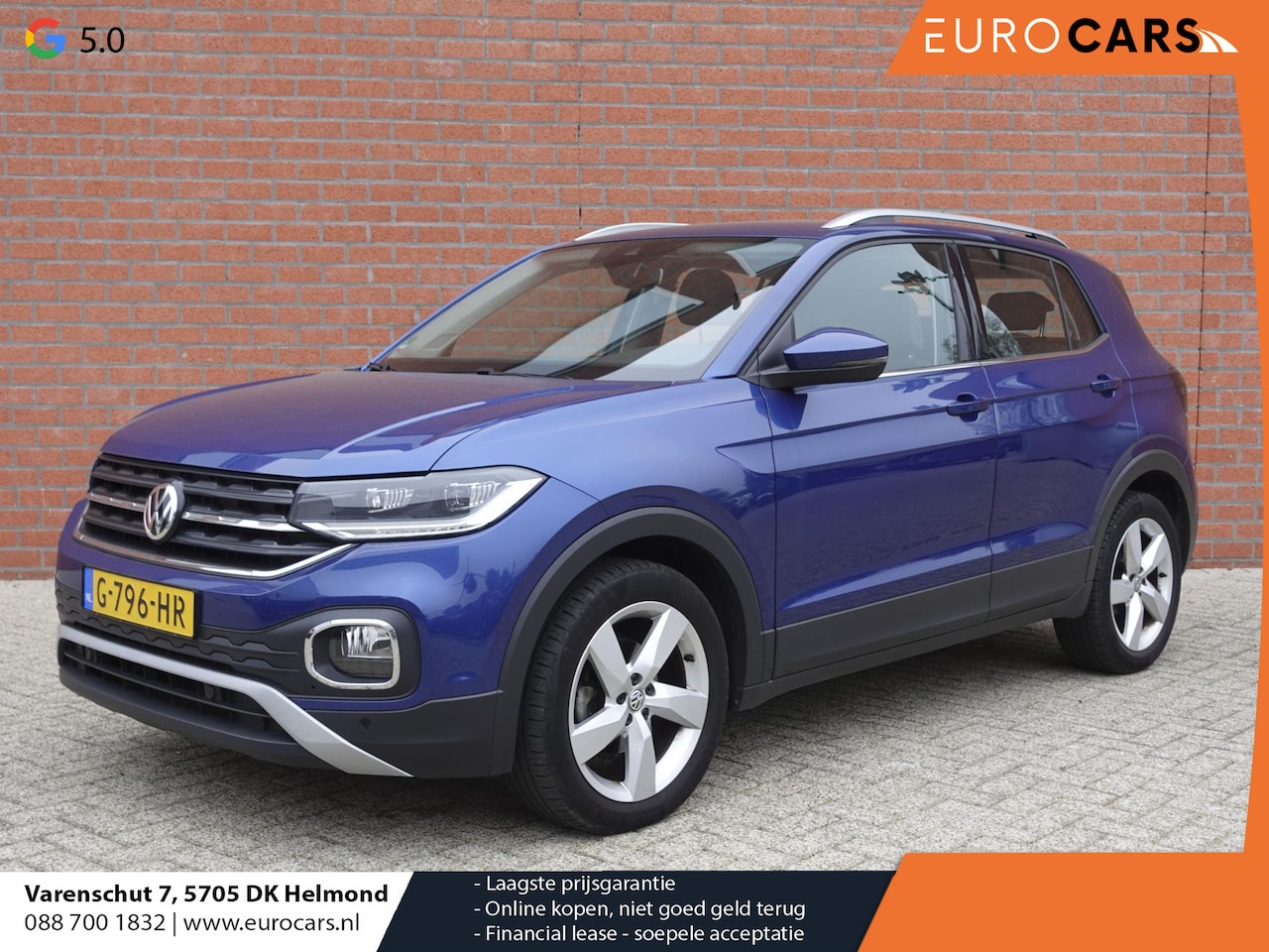 Volkswagen T-Cross - 1.0 TSI Style Airco ECC Full LED Navi Virtual Cockpit Stoelverwarming 17" LMV - AutoWereld.nl